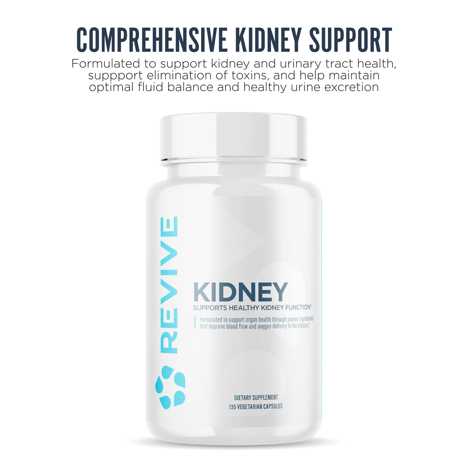 Revive MD Kidney Support Supplement for Men & Women – Kidney Cleanse & Detox Capsules for Overall Health & Function – Vegan-Friendly, Gluten-Free & Soy-Free (135 Vegetarian Capsules, 45 Servings) Revive buy supplements canada