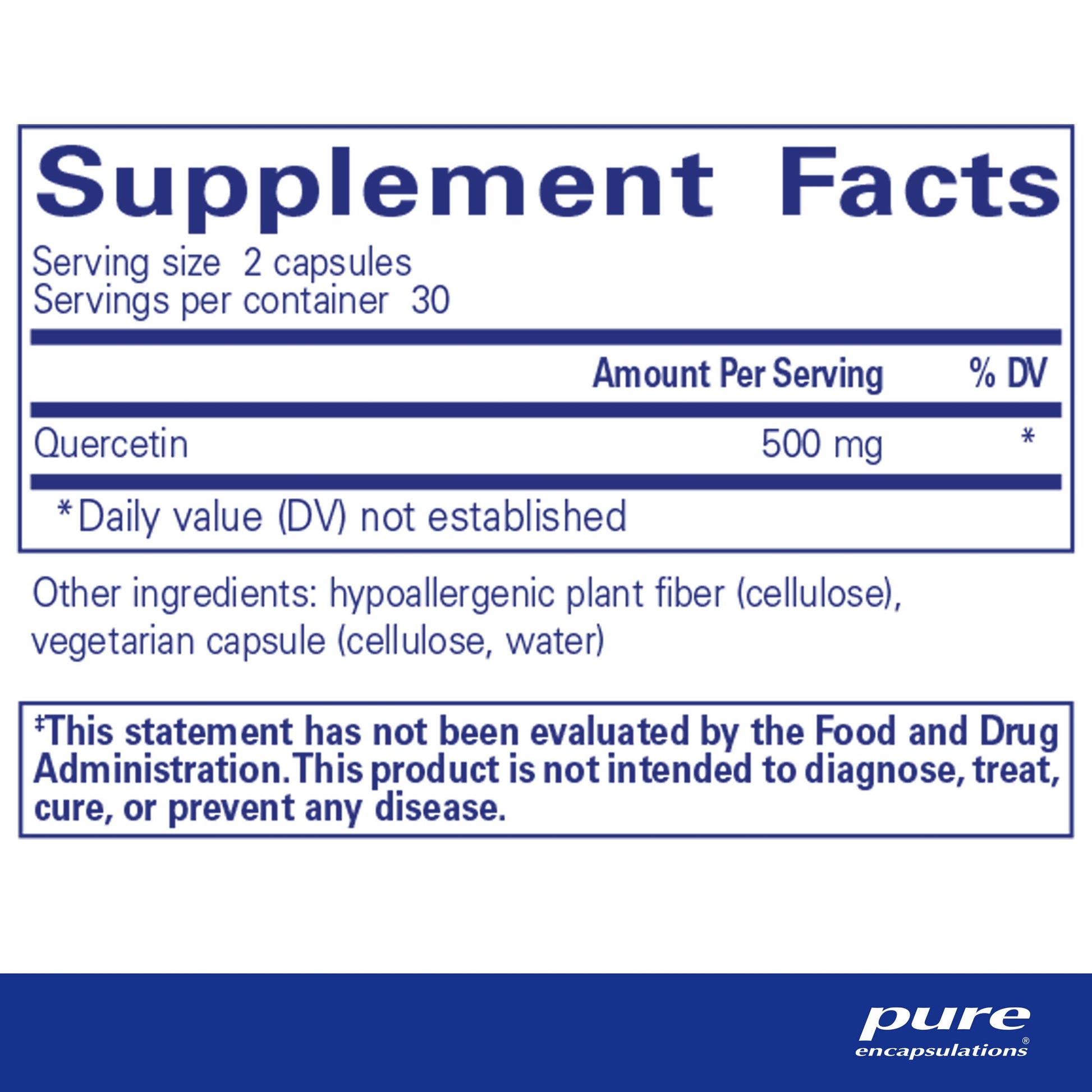 Pure Encapsulations Quercetin - Supplement with Bioflavonoids - 60 Caps Pure Encapsulations buy supplements canada