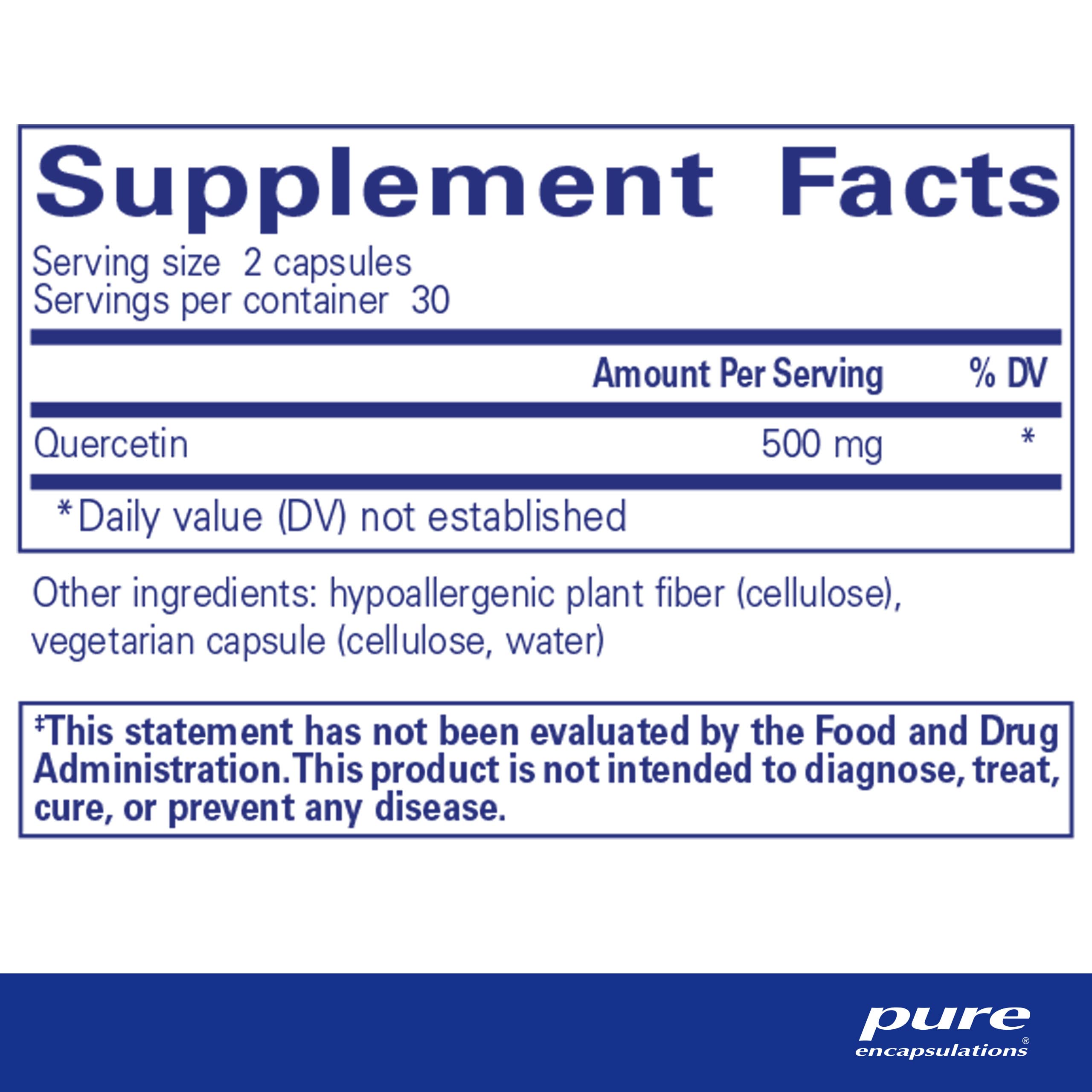 Pure Encapsulations Quercetin - Supplement with Bioflavonoids - 60 Caps Pure Encapsulations buy supplements canada