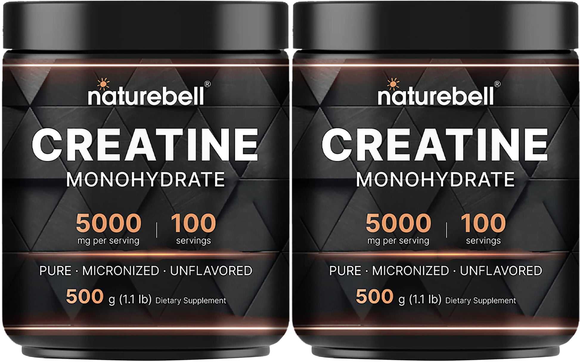 NatureBell 2 Pack Creatine Monohydrate Powder 500 Grams, 5000mg Per Serving NatureBell buy supplements canada