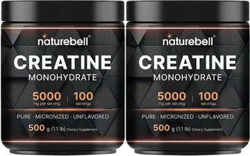 NatureBell 2 Pack Creatine Monohydrate Powder 500 Grams, 5000mg Per Serving NatureBell buy supplements canada