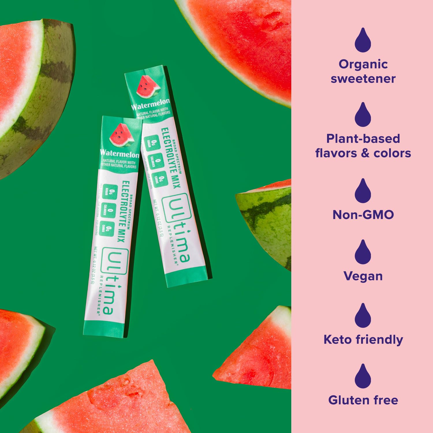 Ultima Replenisher Daily Electrolyte Drink Mix – Watermelon, 20 Stickpacks Ultima Replenisher buy supplements canada