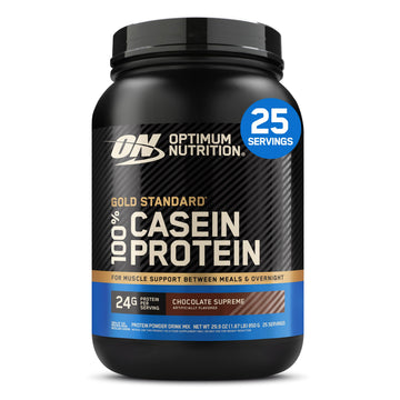 Optimum Nutrition Gold Standard 100% Micellar Casein Protein Powder, Slow Digesting, Helps Keep You Full, Overnight Muscle Recovery, Chocolate Supreme, 2 Pound (Packaging May Vary) Optimum Nutrition buy supplements canada