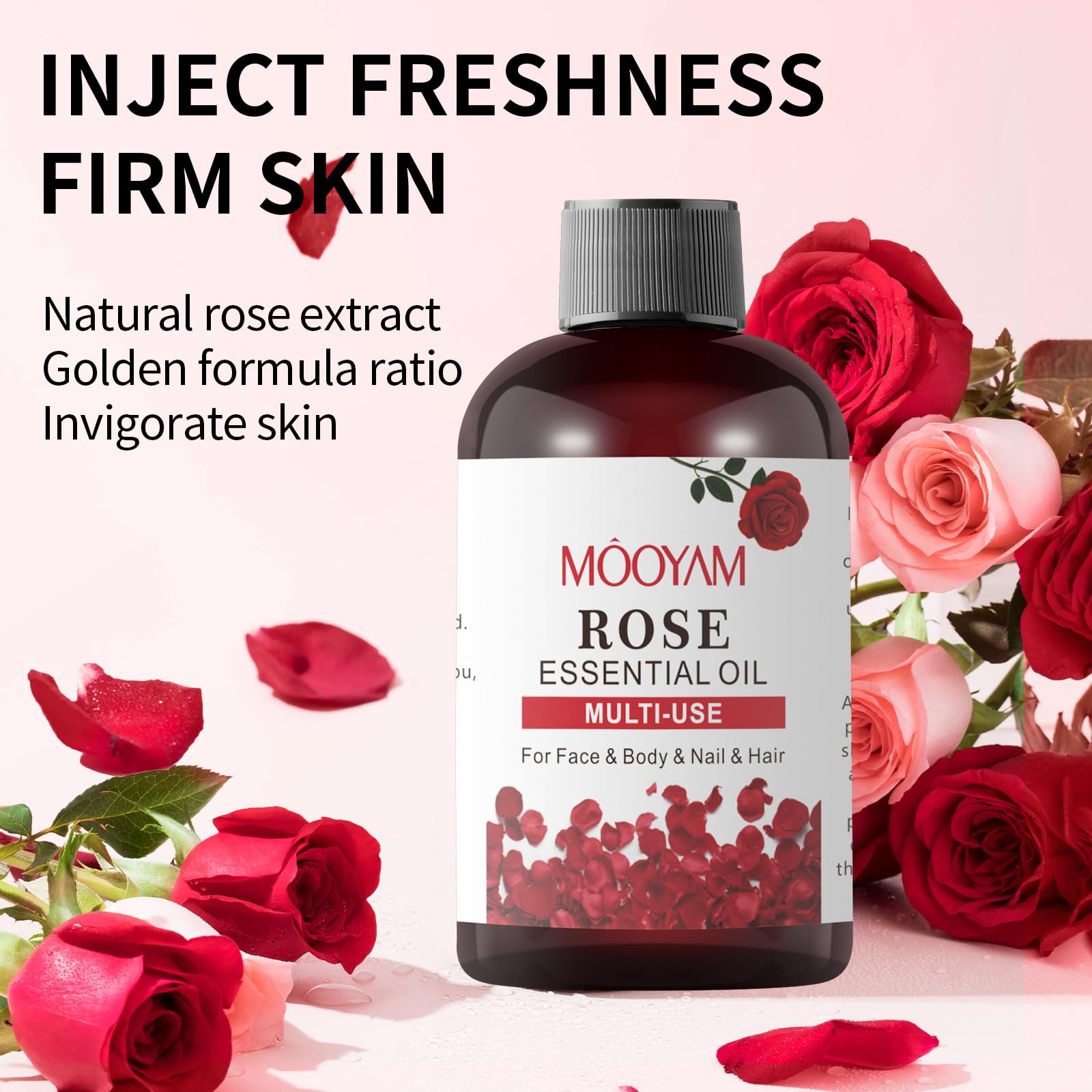 Rose Essential Oil Pure Rose Oil for Face 4OZ/118ML Organic Essential Oils for Diffuser Home Bedroom YAFUSIPE buy supplements canada
