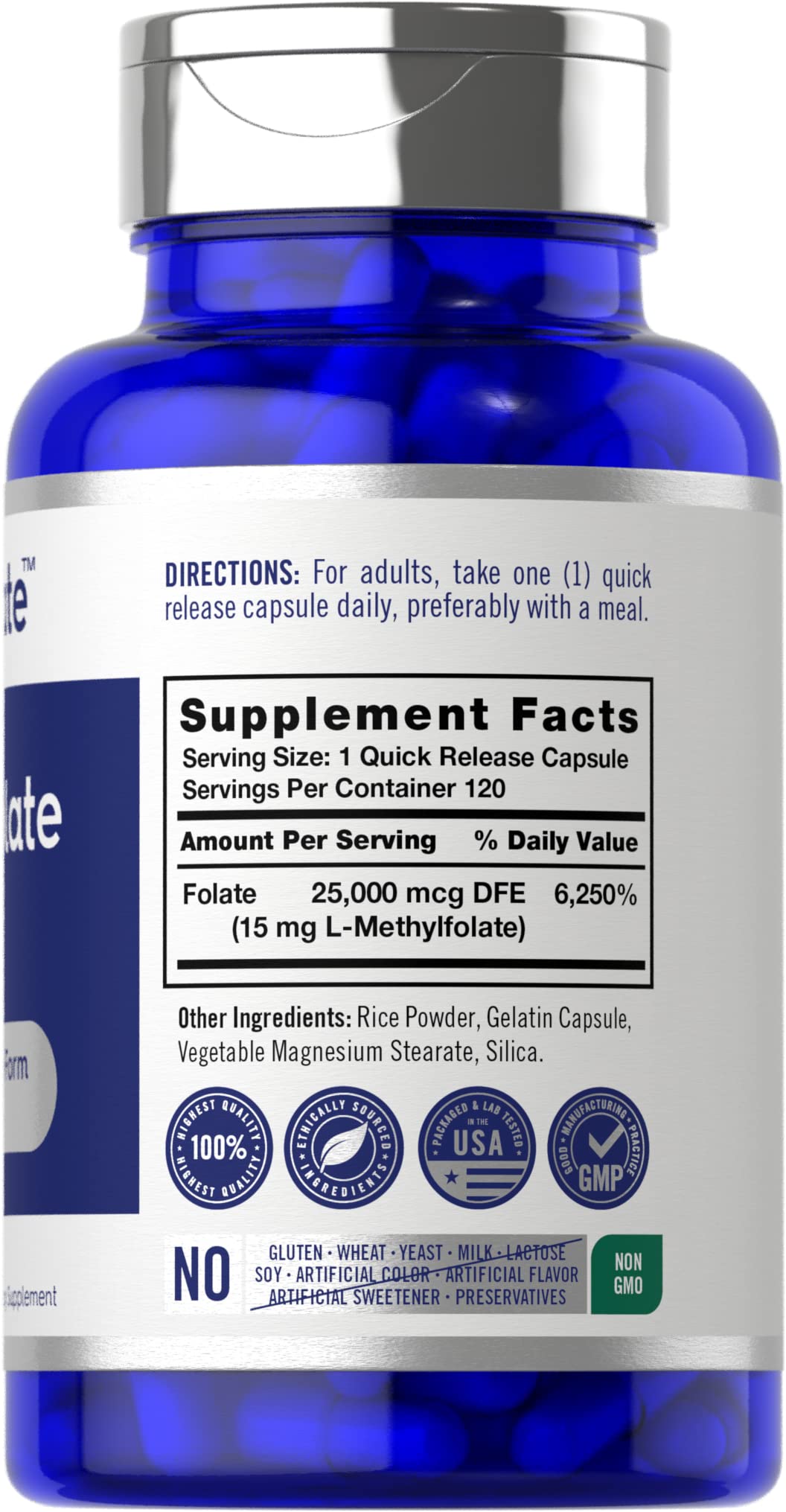 Carlyle L Methylfolate 15mg | 120 Capsules | Value Size | Max Potency | Optimized Carlyle buy supplements canada