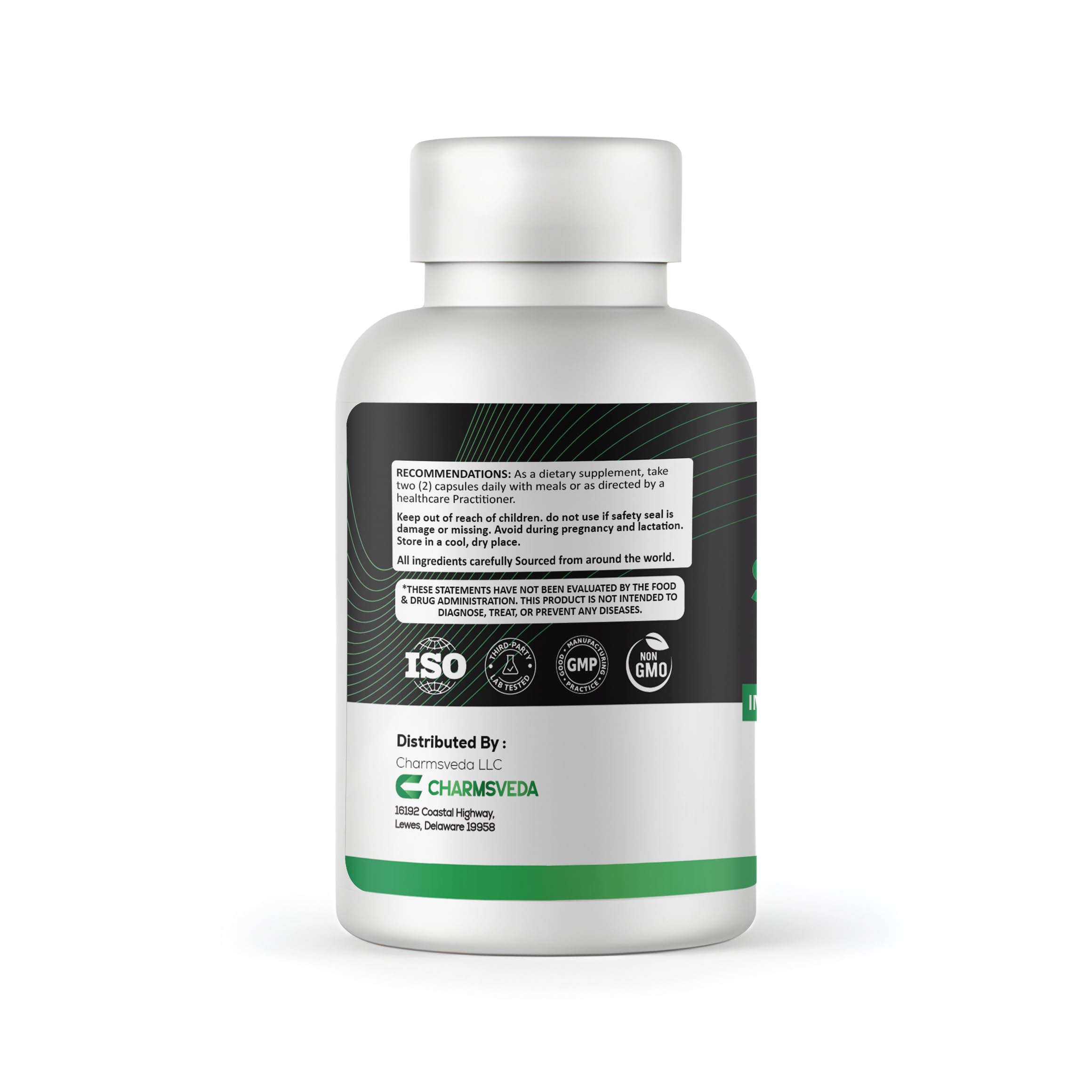 CHARMSVEDA Spirulina Capsules with Moringa – Herbal Immune Support* – 60 Vegan Capsules CHARMSVEDA buy supplements canada