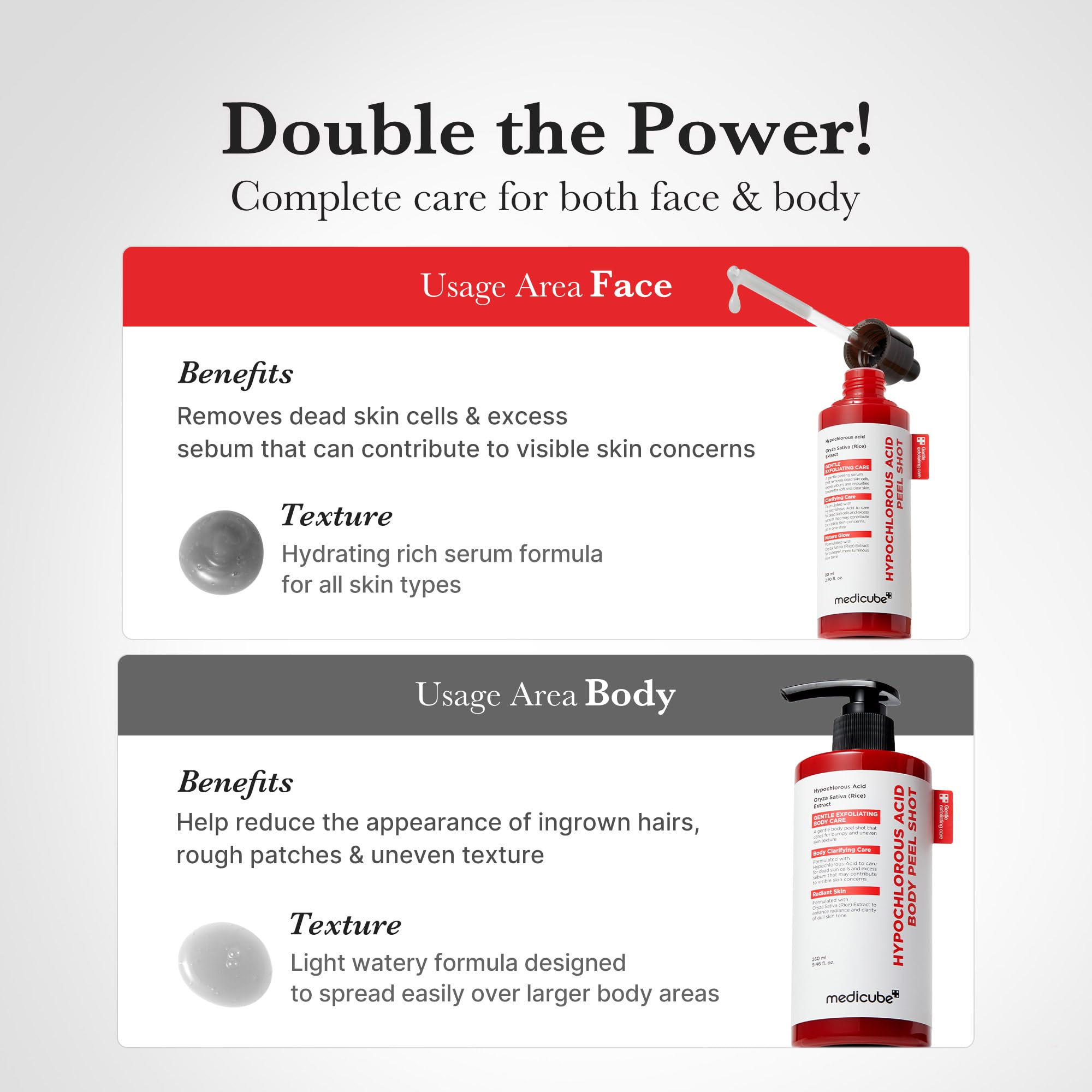 medicube Peel Shot with Hypochlorous Acid | Gentle Exfoliating Serum for Dead Skin Cells & Pores, Blackheads & Excess Sebum Control medicube buy supplements canada