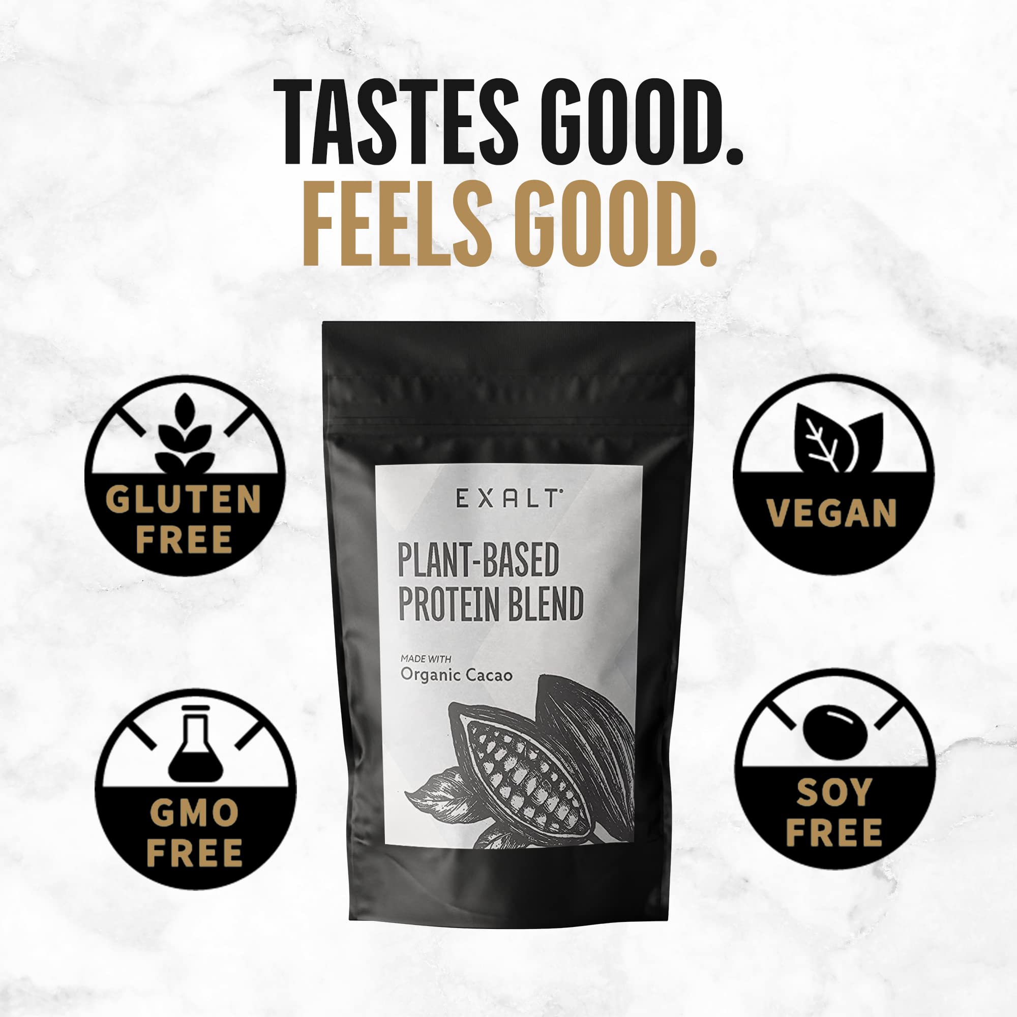 EXALT Vegan Protein Powder - 100% Plant-Based – Gluten Free - Keto Friendly EXALT buy supplements canada