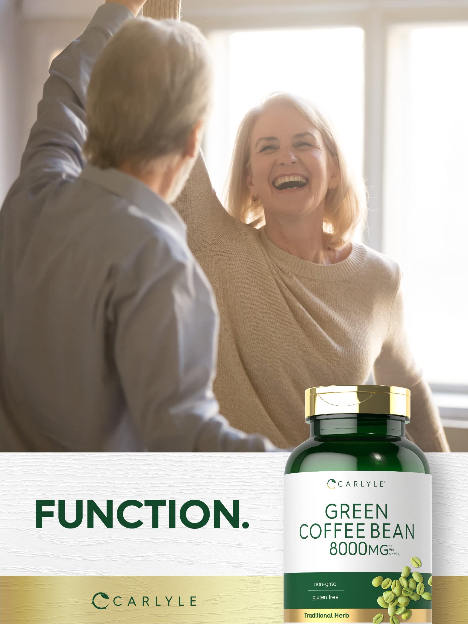 Carlyle Green Coffee Bean Extract | 8000 mg | 300 Capsules | Non-GMO and Gluten Free Carlyle buy supplements canada