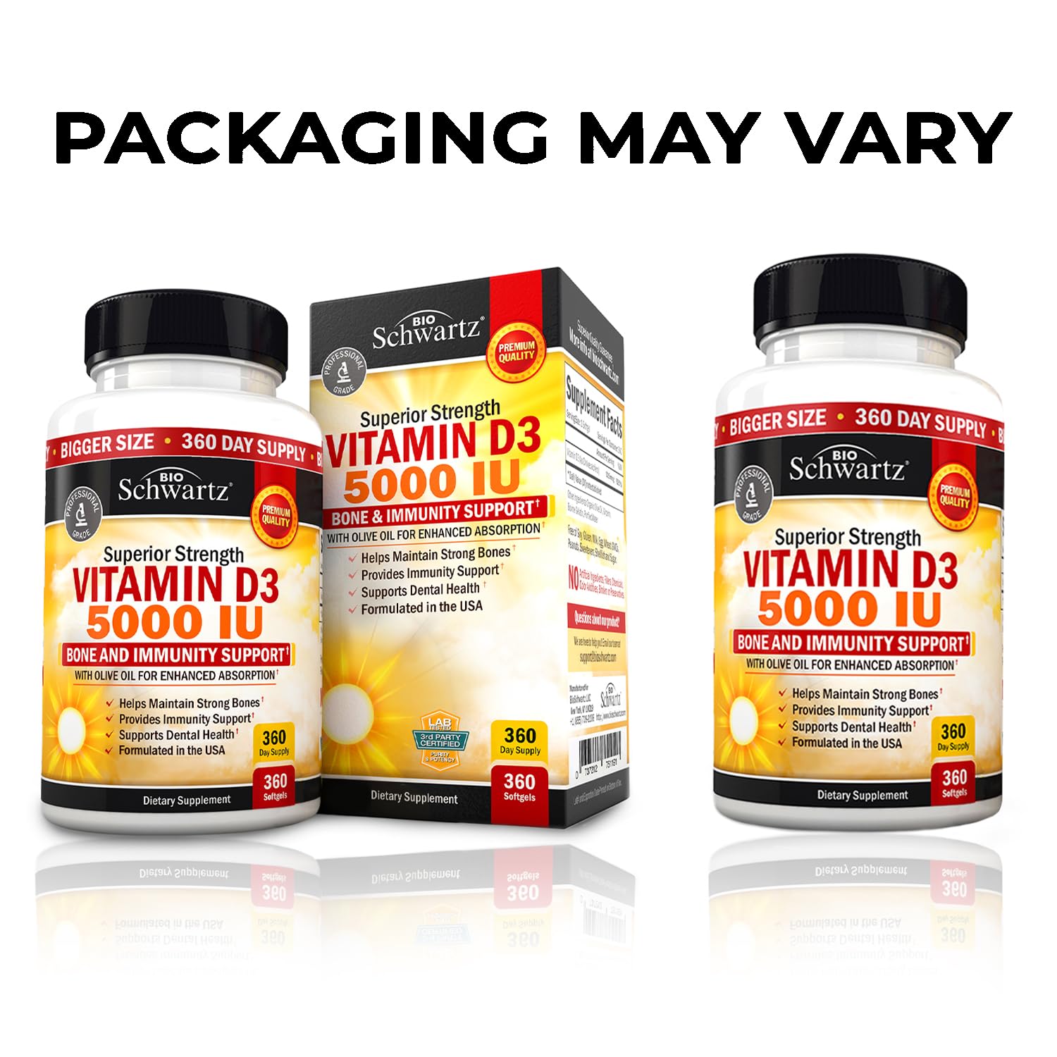Vitamin D3 5000 IU (125 mcg) Natural Immune Support Supplement, Bone Strength BioSchwartz buy supplements canada