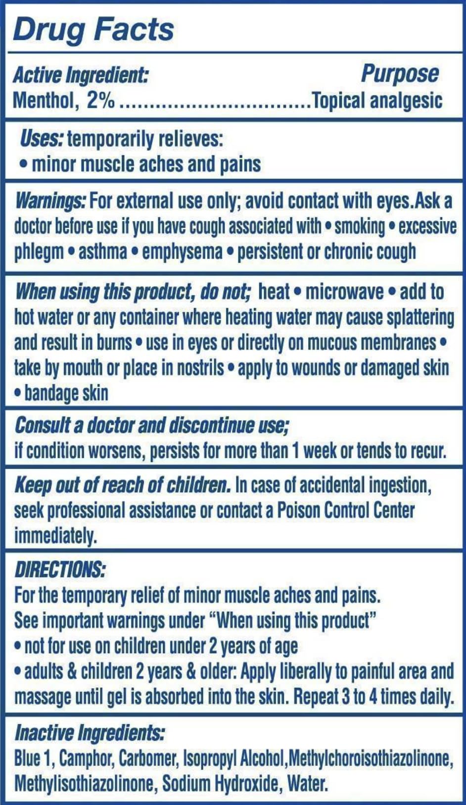 Artic Ice Pain Relieving Gel 2% Menthol Blue 7 Ounce, 1 Count Artic Ice buy supplements canada