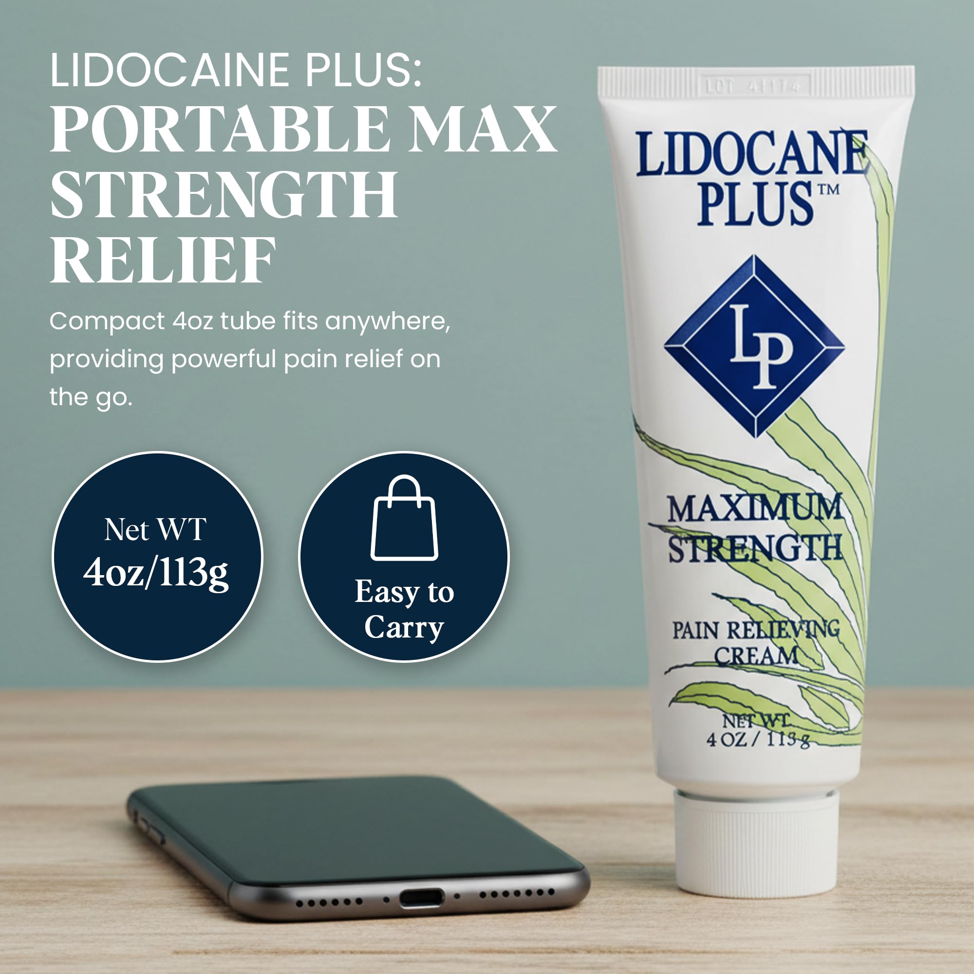 Lidocaine Plus 4% Lidocaine Cream Maximum Strength Pain & Itch Relief - Non-Greasy Formula Numbing Cream - Fast Acting Topical Pain Reliever, Soothing Topical Analgesic Aloe Vera Scent - 4 oz Lidocaine Plus buy supplements canada