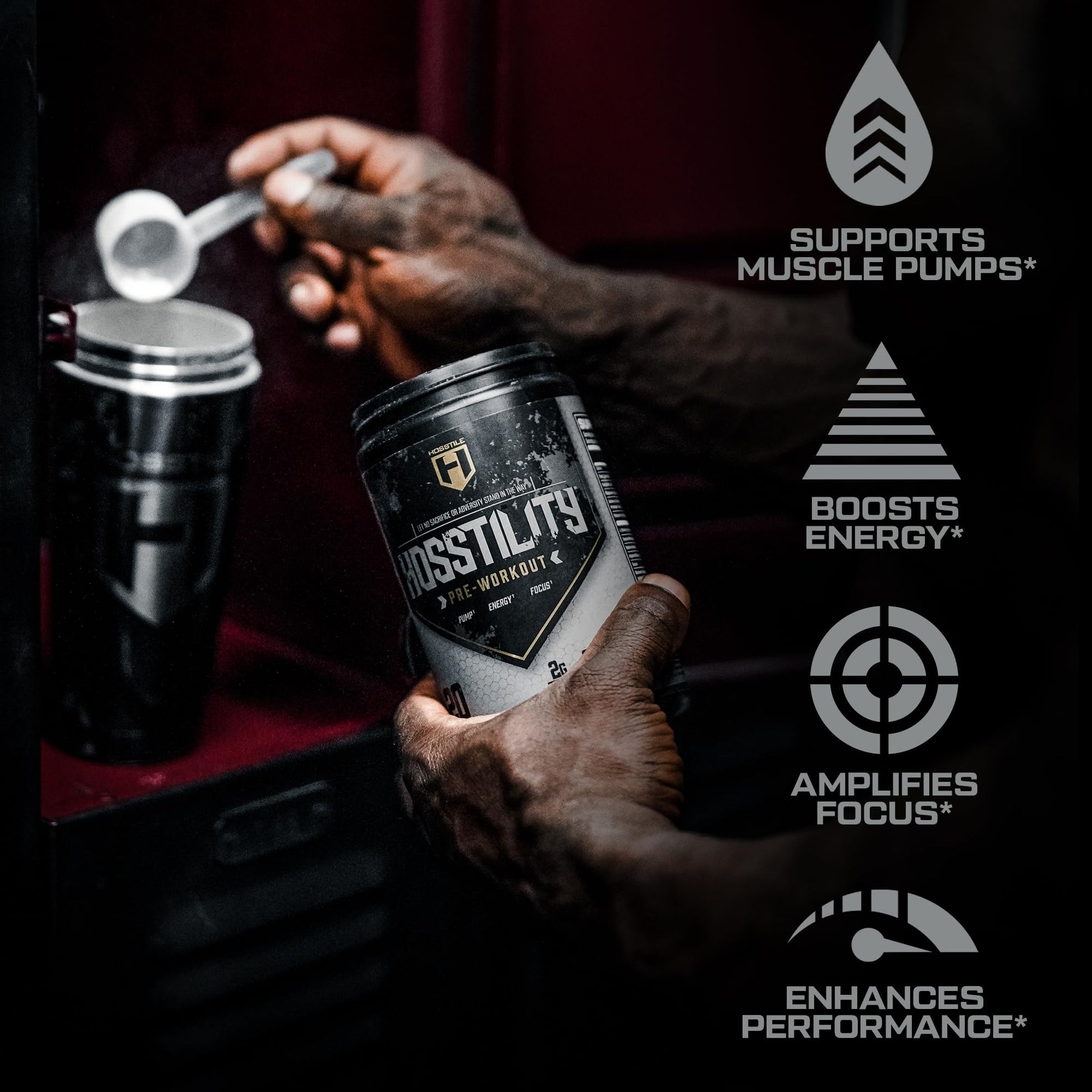 HOSSTILE Hosstility Pre Workout, All-in-One Pre Workout Powder for Men and Women HOSSTILE buy supplements canada