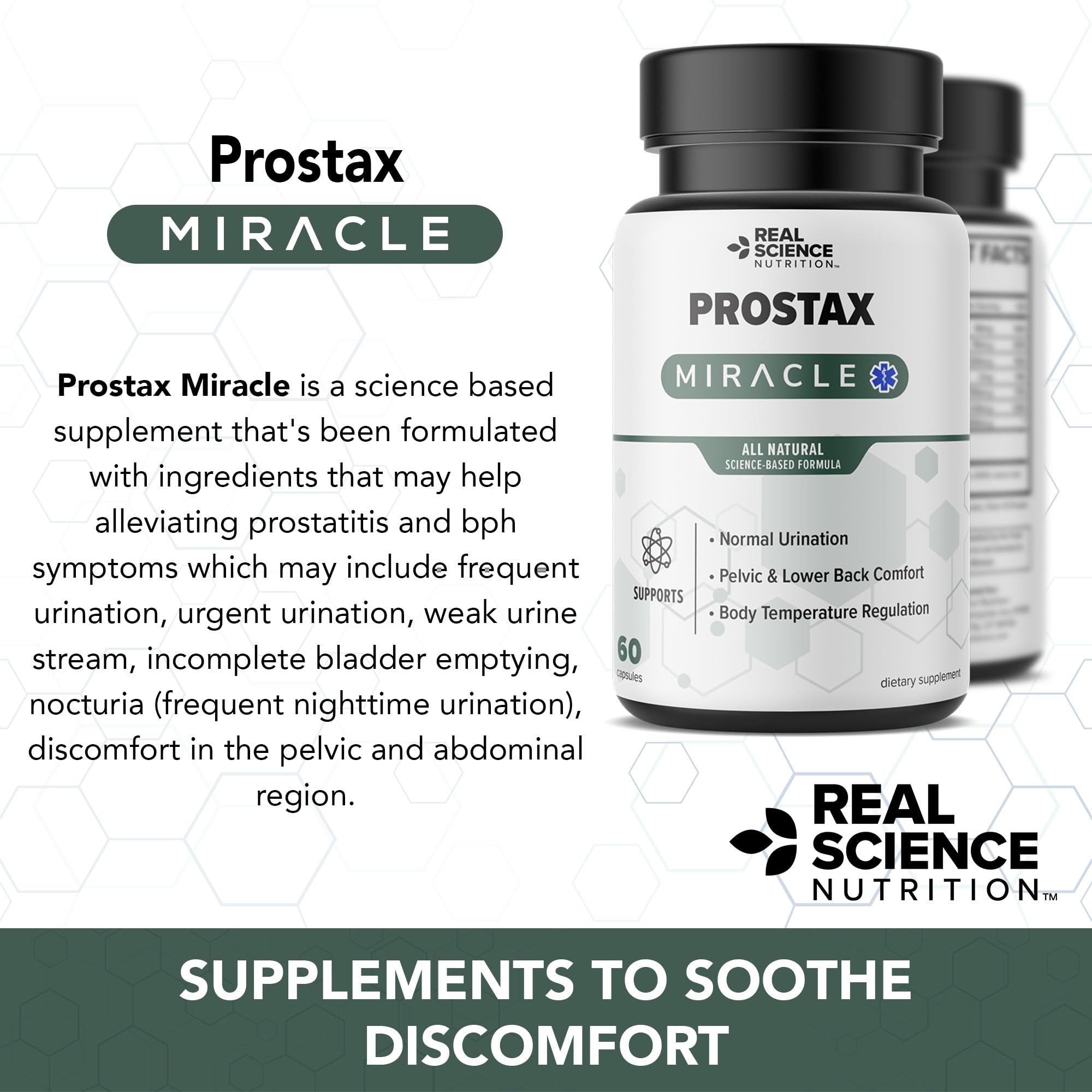 Real Science Nutrition Offers Prostax Miracle: A Natural Supplement for Bladder and Kidney Health, Mens Health Products Real Science Nutrition buy supplements canada