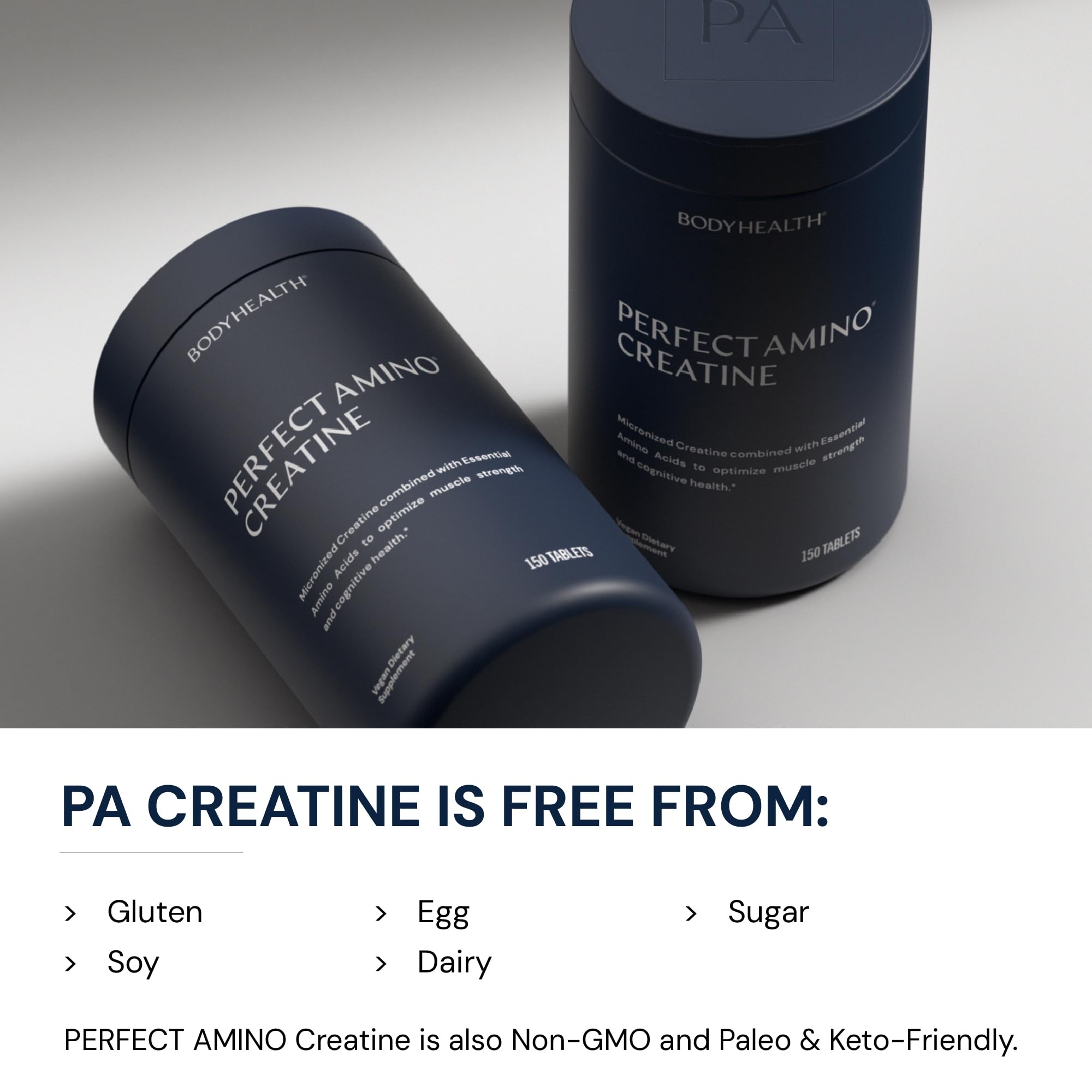 BodyHealth Creatine Monohydrate Tablets – Vegan Pre Workout Supplement with PerfectAmino, BCAAs & EAAs – Keto-Friendly, Muscle Recovery & Energy Support – 5g Creatine Equivalent per Serving BodyHealth buy supplements canada