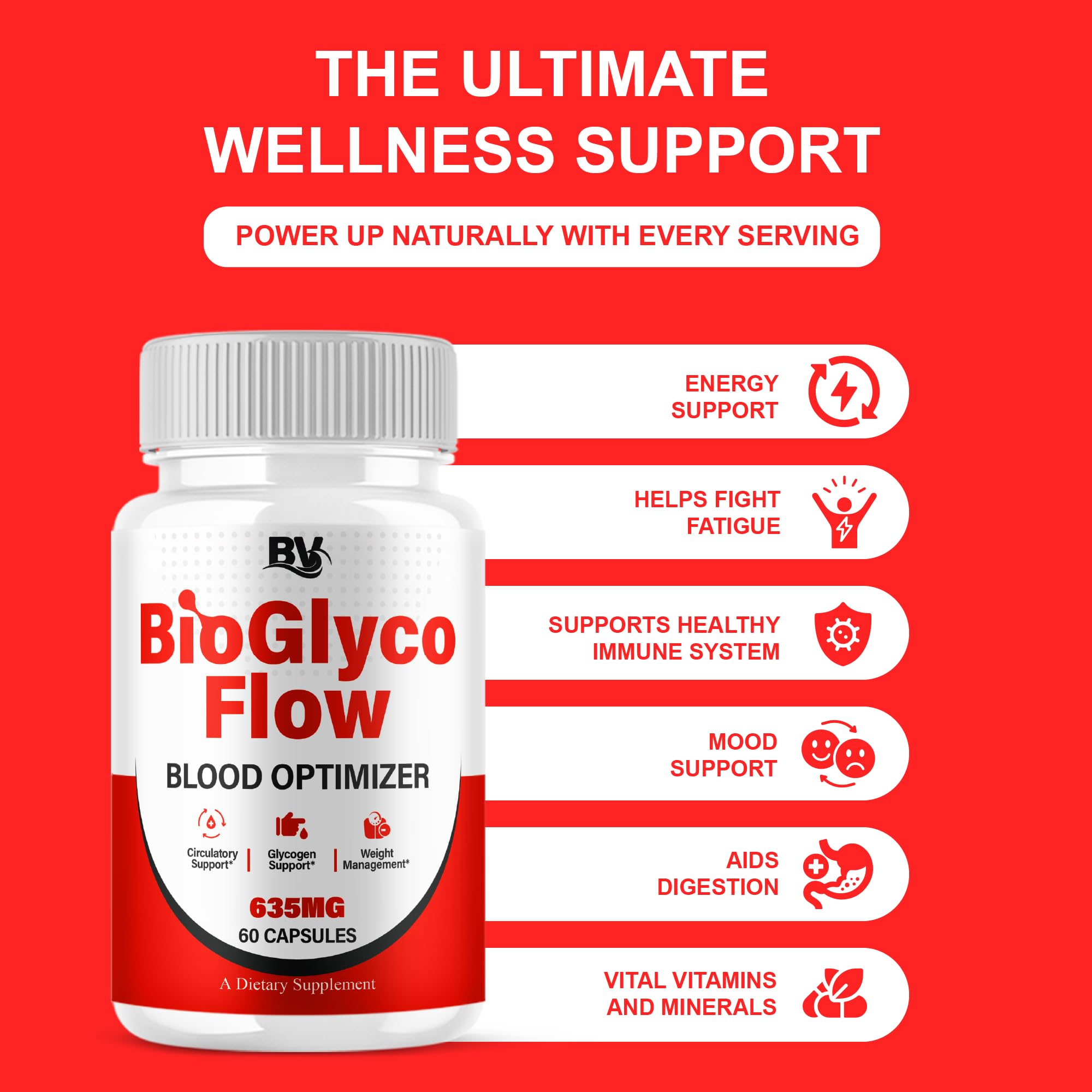 BioGlyco Flow Advanced Daily Multivitamin Health Support and All Natural Wellness Supplement Formula, BioGlyco Flow Premium Health and Wellness Support Formula Supplement (2 Pack - 120 Capsules) BLUE VIBE buy supplements canada
