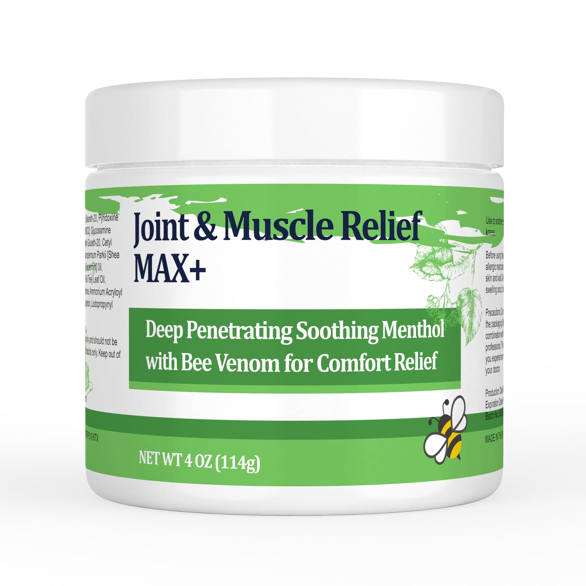 DUBOONAIO Max Energy Bee Venom Cream, Muscle Joint Soothing Cream, Pure Natural, for Back, Neck, Hands, Feet, Shoulder, Leg, Knee, Ankle Care DUBOONAIO buy supplements canada