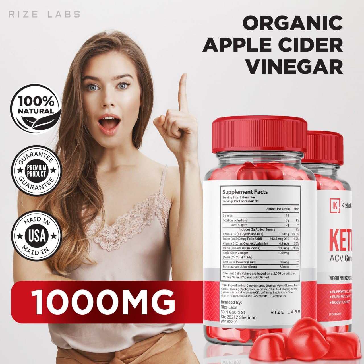 (2 Pack) Keto Chews Gummies - Keto Chews ACV Gummies for Weight Loss 525 MG rize labs buy supplements canada