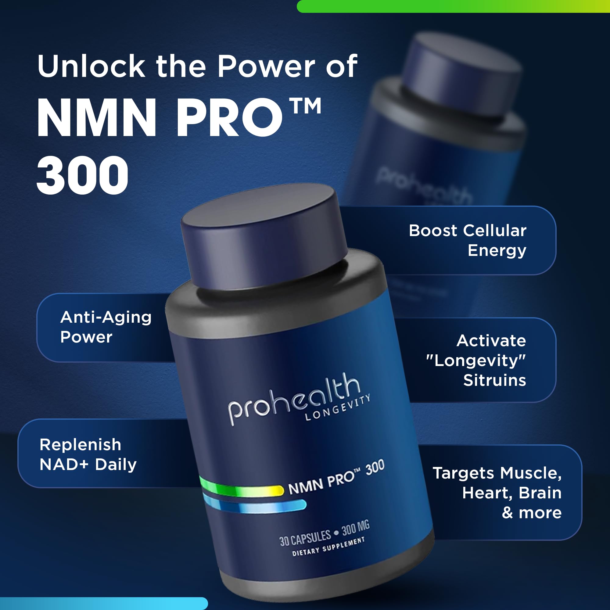 ProHealth NMN Pro 300 (30 Capsules) Clinically Studied Uthever® NMN. NAD+ Precursor for Cellular Energy, Mitochondrial Support & Healthy Aging. USA Manufactured, Triple Lab-Tested ProHealth buy supplements canada