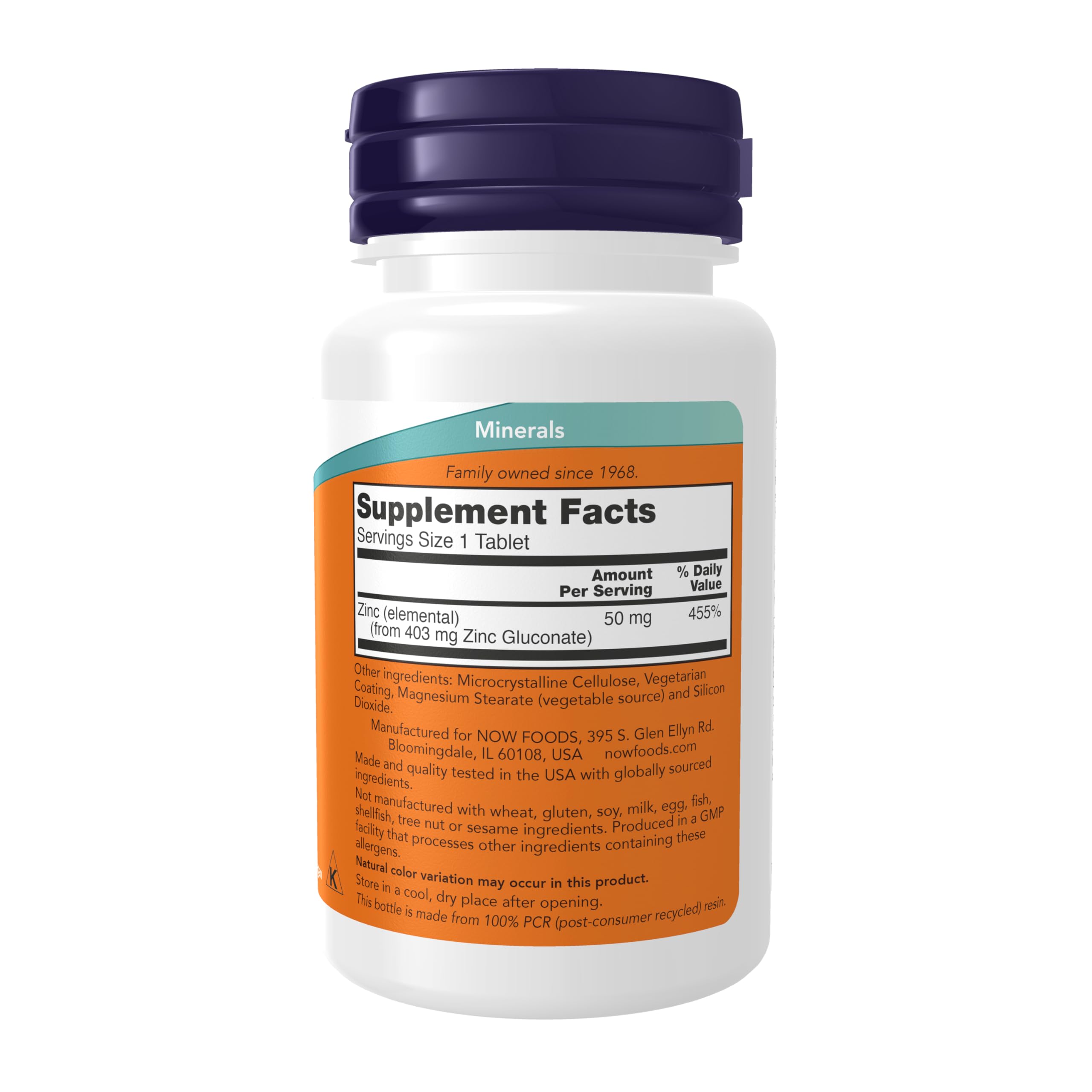 NOW Foods Supplements, Zinc (Zinc Gluconate) 50 mg, Supports Enzyme Functions*, Immune Support*, 100 Tablets NOW Foods buy supplements canada