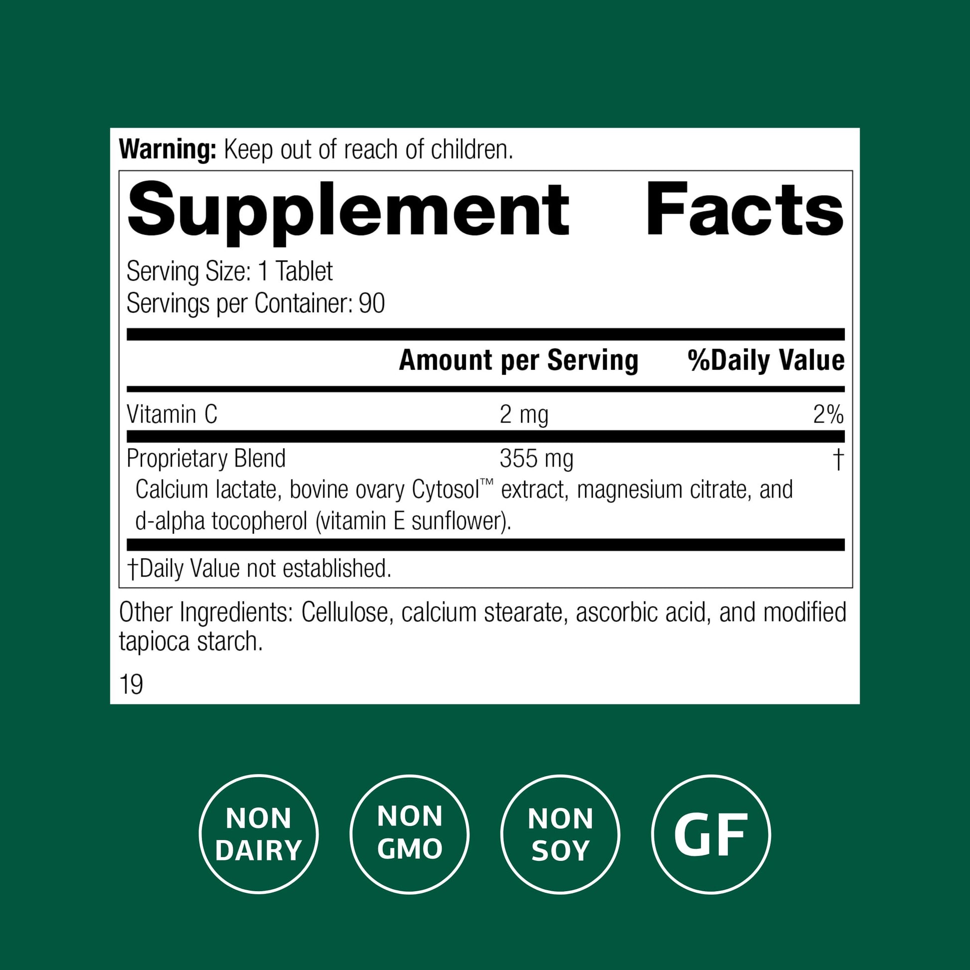 Standard Process Ovex - Daily Whole Food-Based Health Supplement - 90 Tablets (90 Servings) Standard Process Inc. buy supplements canada