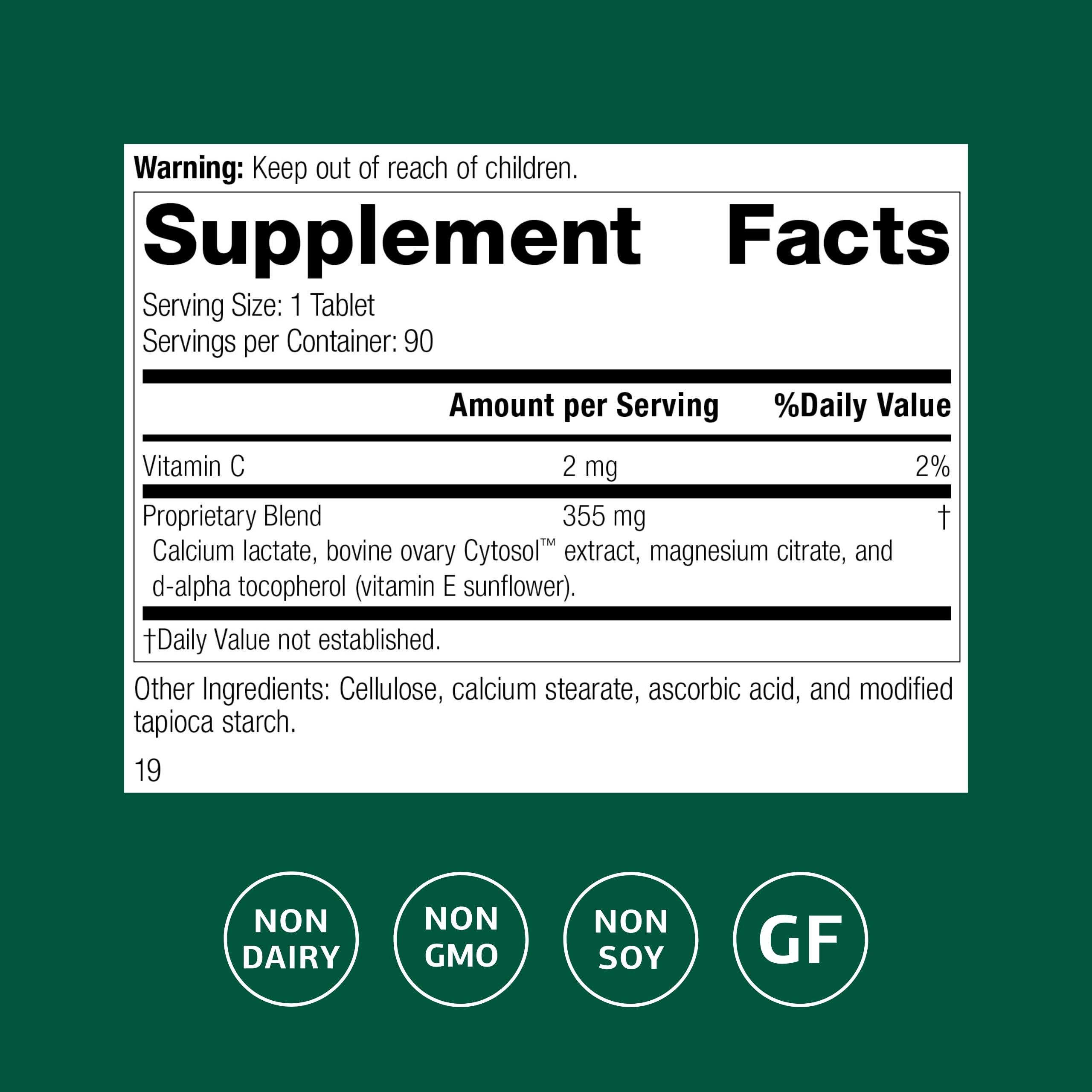 Standard Process Ovex - Daily Whole Food-Based Health Supplement - 90 Tablets (90 Servings) Standard Process Inc. buy supplements canada