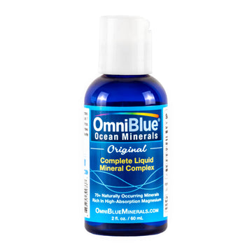 OmniBlue Ocean Minerals - 70+ Trace Minerals & Liquid Magnesium - Potassium, Chloride- Low Sodium - Natural Support for Sleep, Digestion, Regularity, Hydration & Electrolyte Balance (2 oz) OmniBlue buy supplements canada