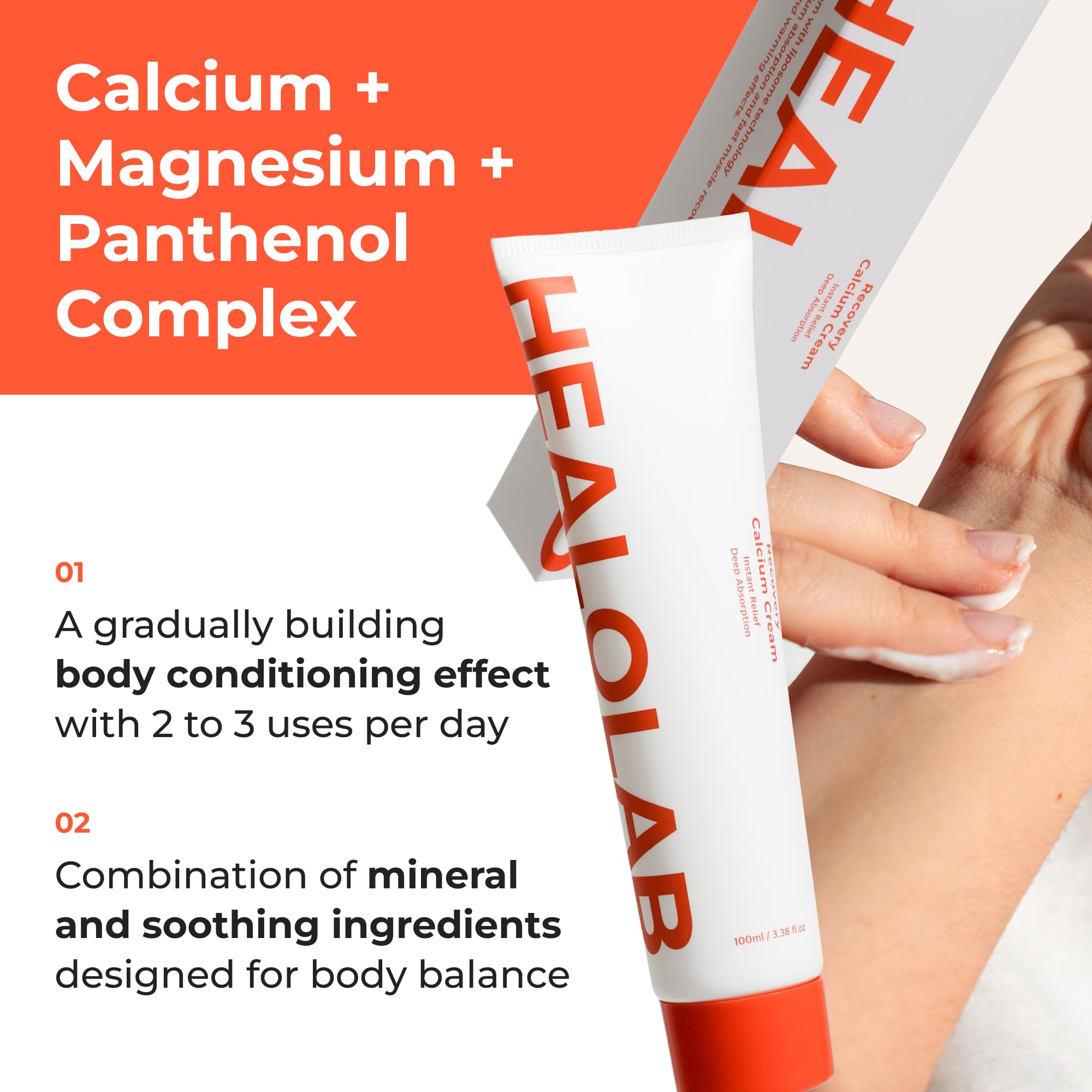 HEALOBEAM Relaxing Calcium Cream Fast Muscle & Joint Relief for Shoulder, Elbow, and Back – MSM, Magnesium Complex – Warm Sensation HEALOBEAM buy supplements canada