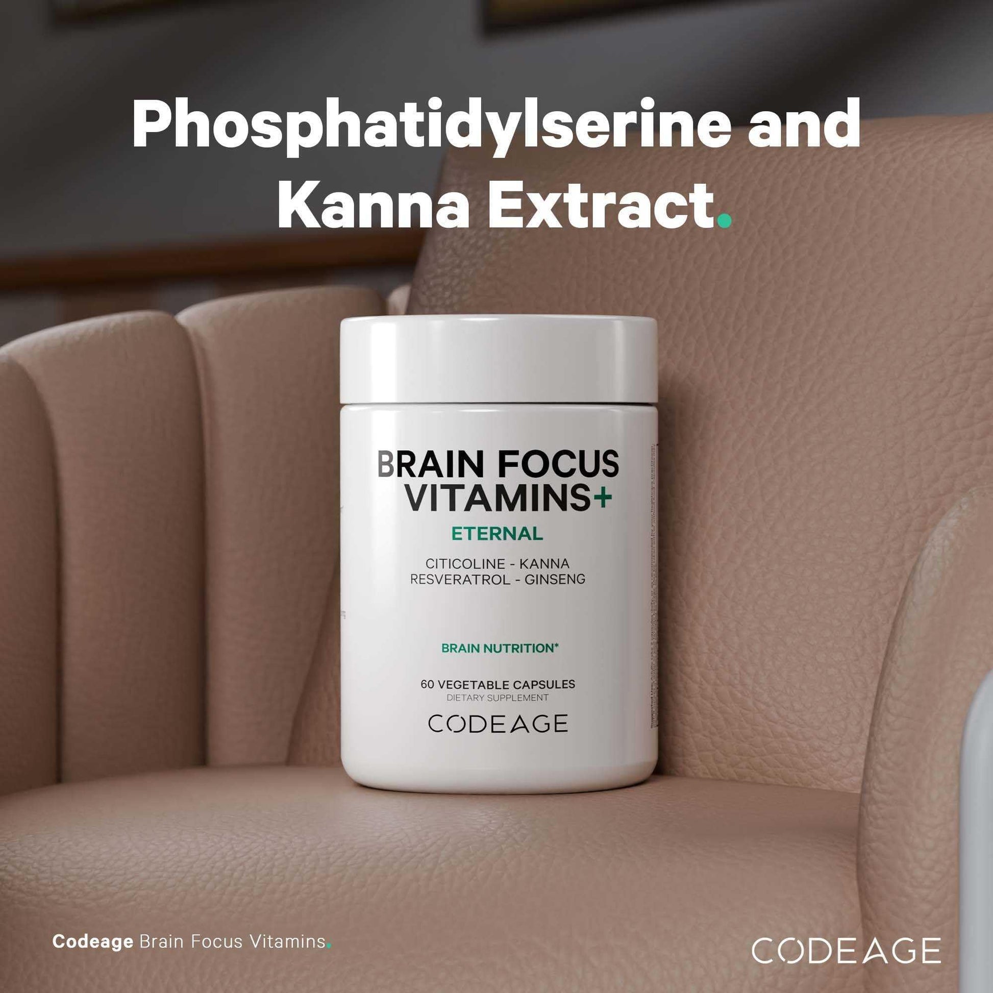 Codeage Brain Focus Vitamins+ Nootropic Supplement with Citicoline as Cognizin, Panax Ginseng, Resveratrol, Gotu Kola, Vitamin B12 Methylcobalamin - Liposomal Delivery - Non-GMO - 60 Capsules Codeage buy supplements canada