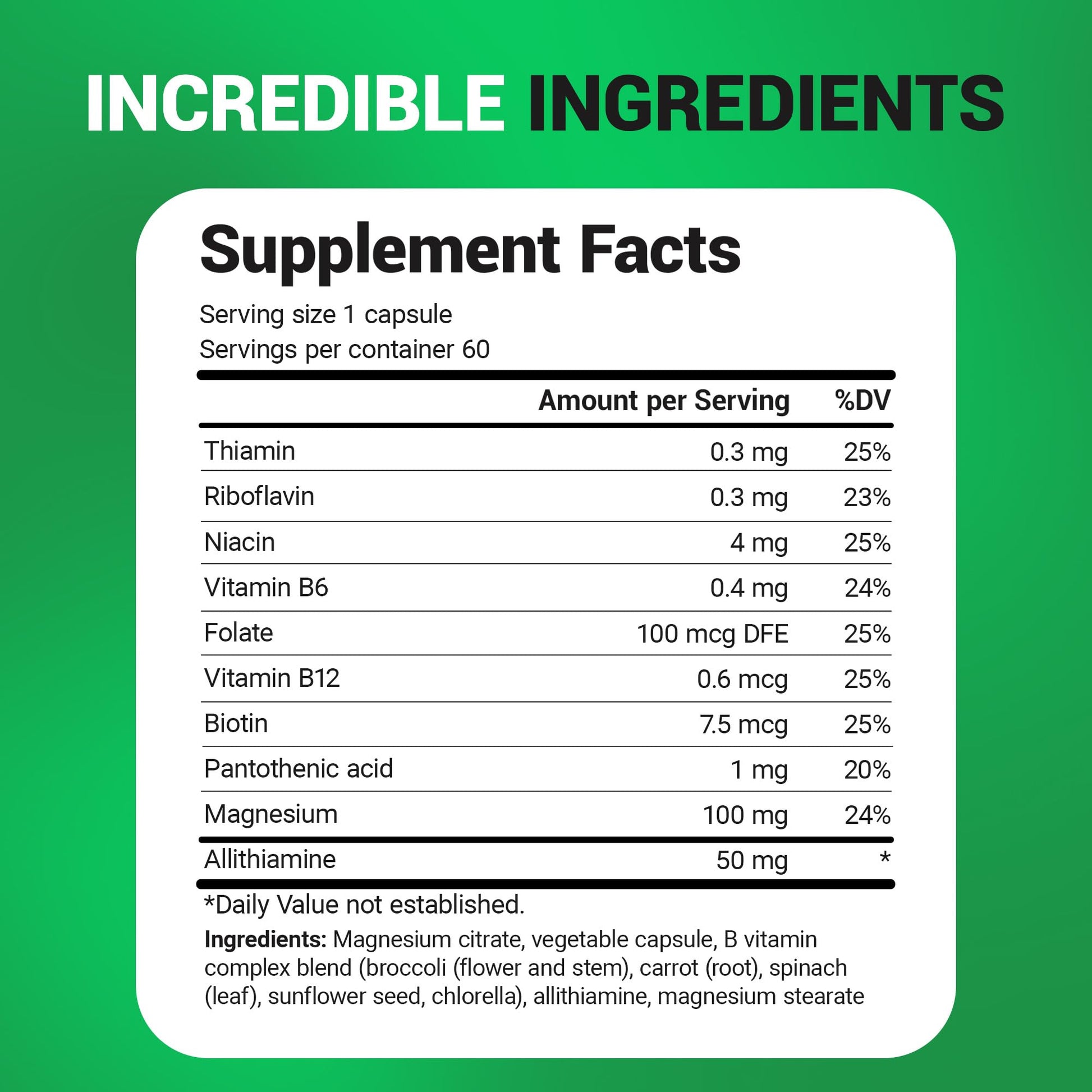 Dr. Berg Natural Vitamin B1 B6 B12 Complex - Allithiamine Vitamin B1 Supplement with 8 Essential Vitamin B Complex for Men & Women Including Thiamin, Niacin, Folate, Magnesium & More - 60 Capsules Dr. Berg Nutritionals buy supplements canada