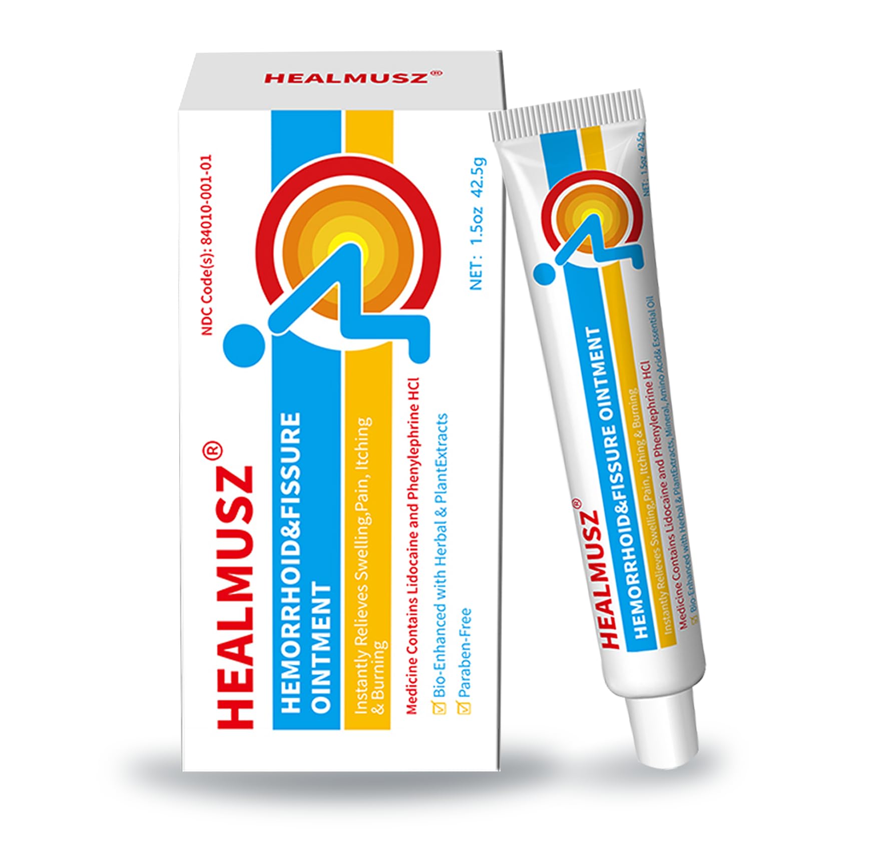HEALMUSZ Hemorrhoid & Fissure Ointment,with 4% Lidocaine and Phenylephrine HCl,Fast Relief for Pain, Swelling, Discomfort & Itching | 1.5 oz HEALMUSZ buy supplements canada