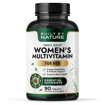 Built by Nature Multivitamin for Women – Daily Womens Multivitamin Supplement with Essential Vitamins & Minerals Built by Nature buy supplements canada