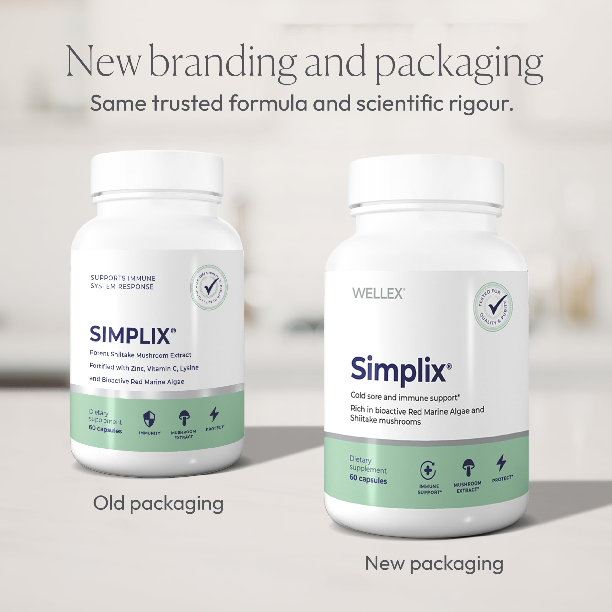 Simplix | Natural Supplement to Strengthen The Immune System | Respond to Outbreaks | Source of Highly Researched Mushroom & Seaweed Polysaccharides 60 Veggie Capsules (1 Pack) Papillex buy supplements canada