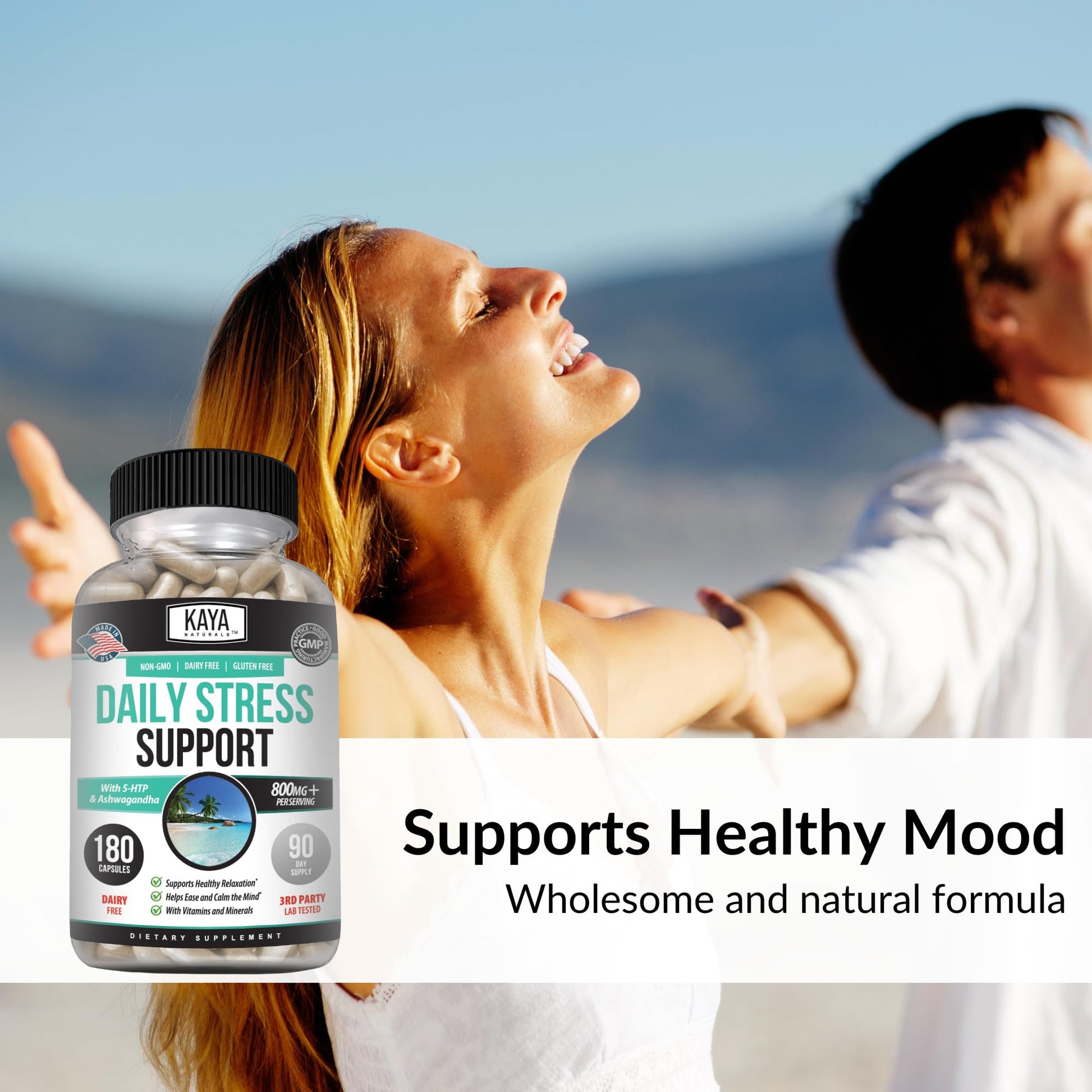 Kaya Naturals - Natural Herbal Support Vitamin Supplement are Designed to Help You find Balance and Relaxation in Your Daily Routine - Vitamin Supplement - 180 Capsules Kaya Naturals buy supplements canada