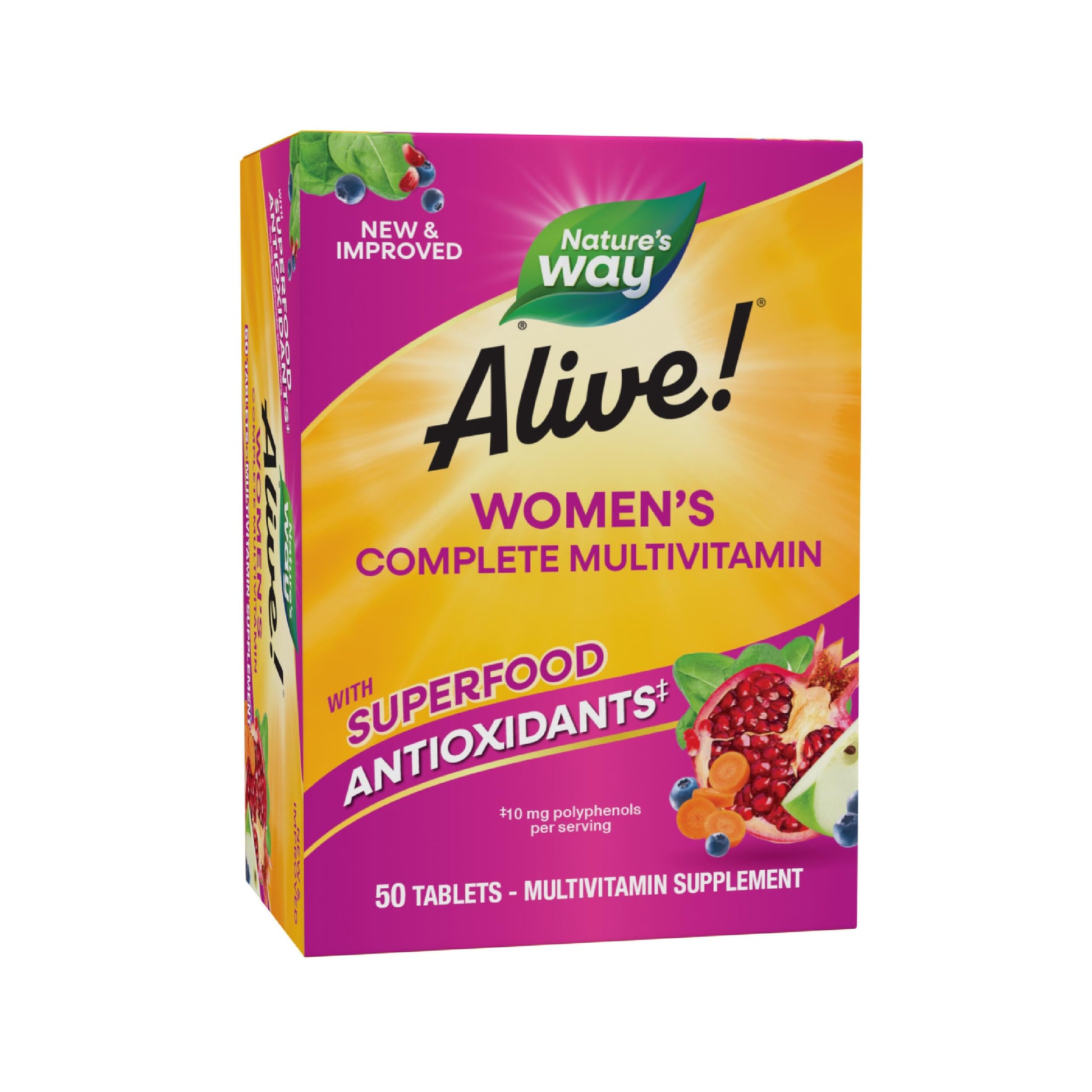 Nature's Way Alive! Daily Complete Multivitamin for Women, Supports Energy Metabolism, Hair, Skin & Nails*, B-Vitamins Nature's Way buy supplements canada
