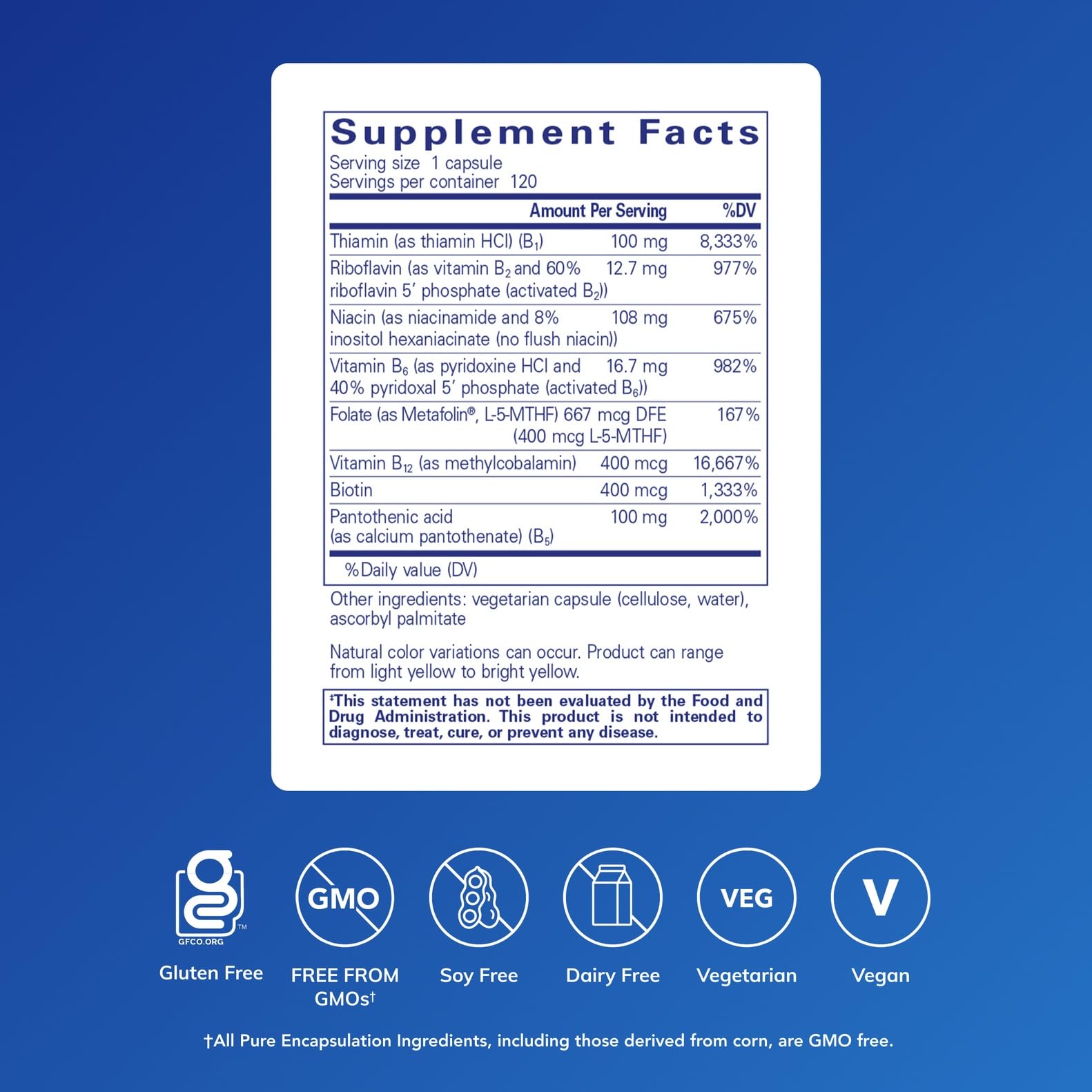 Pure Encapsulations B-Complex Plus - B Vitamins Supplement to Support Neurological Health, Cardiovascular Health, Energy Levels & Nervous System Support Pure Encapsulations buy supplements canada