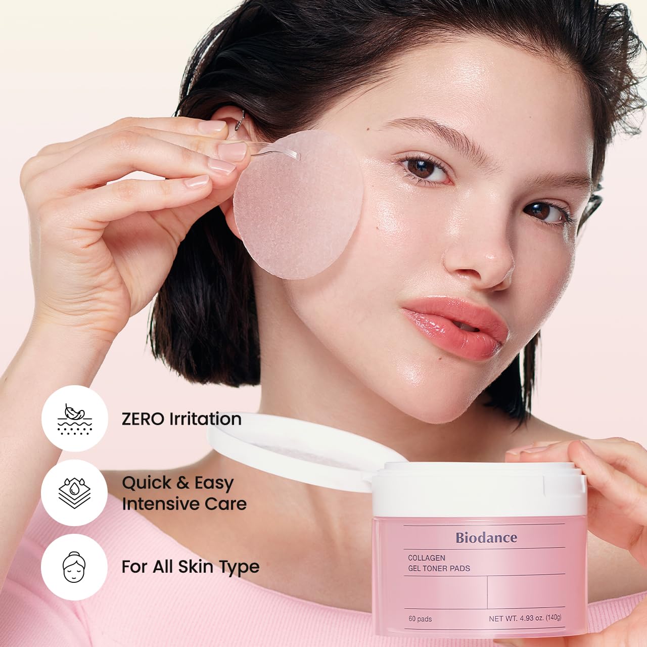 Biodance Collagen Gel Toner Pads, Pore Minimizer for Face, Improving Elasticity, Plumping Toner Pads for Sensitive Skin BIODANCE buy supplements canada