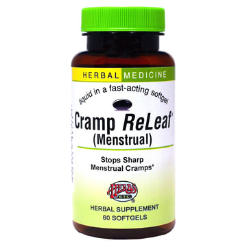 Herbs Etc. Cramp ReLeaf (Menstrual) - Abdominal Muscle Support - Herbal Supplement to Aid Menstrual Health - Period Cramp Support with Black Haw, Cramp Bark and Bethroot - 60 Softgels (60 Servings) Herbs Etc. buy supplements canada
