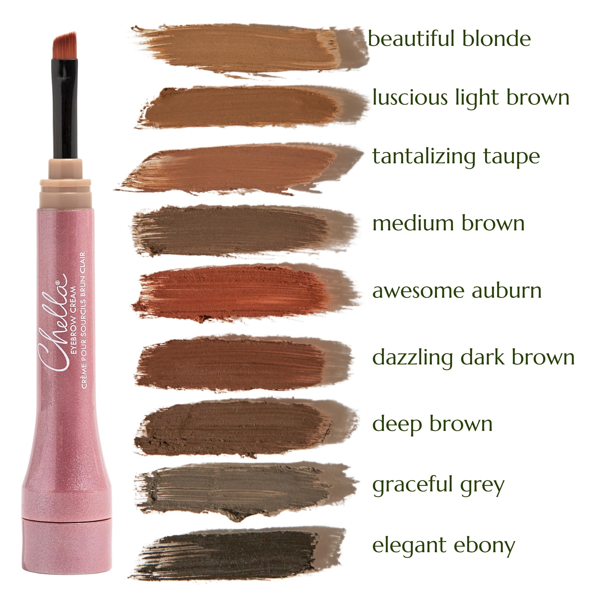 Chella Eyebrow Cream, Tantalizing Taupe - Vegan, Cruelty Free, Paraben Free, Gluten Free Eyebrow Pomade Makeup - Long Wearing, Velvet Consistency, Water Proof Chella buy supplements canada