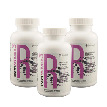Stemtech Stemrelease3™ Cutting-Edge Stem Cell Nutrition for Natural Renewal and Youthful Vitality, Exclusive Blend for Enhanced Telomere Health 60 Capsules (3 Pack) StemTech buy supplements canada