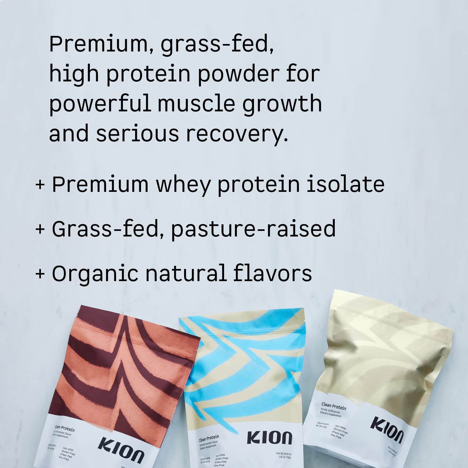 Kion Clean Protein | Grass-Fed & Pasture-Raised Whey Isolate Protein Powder Kion buy supplements canada