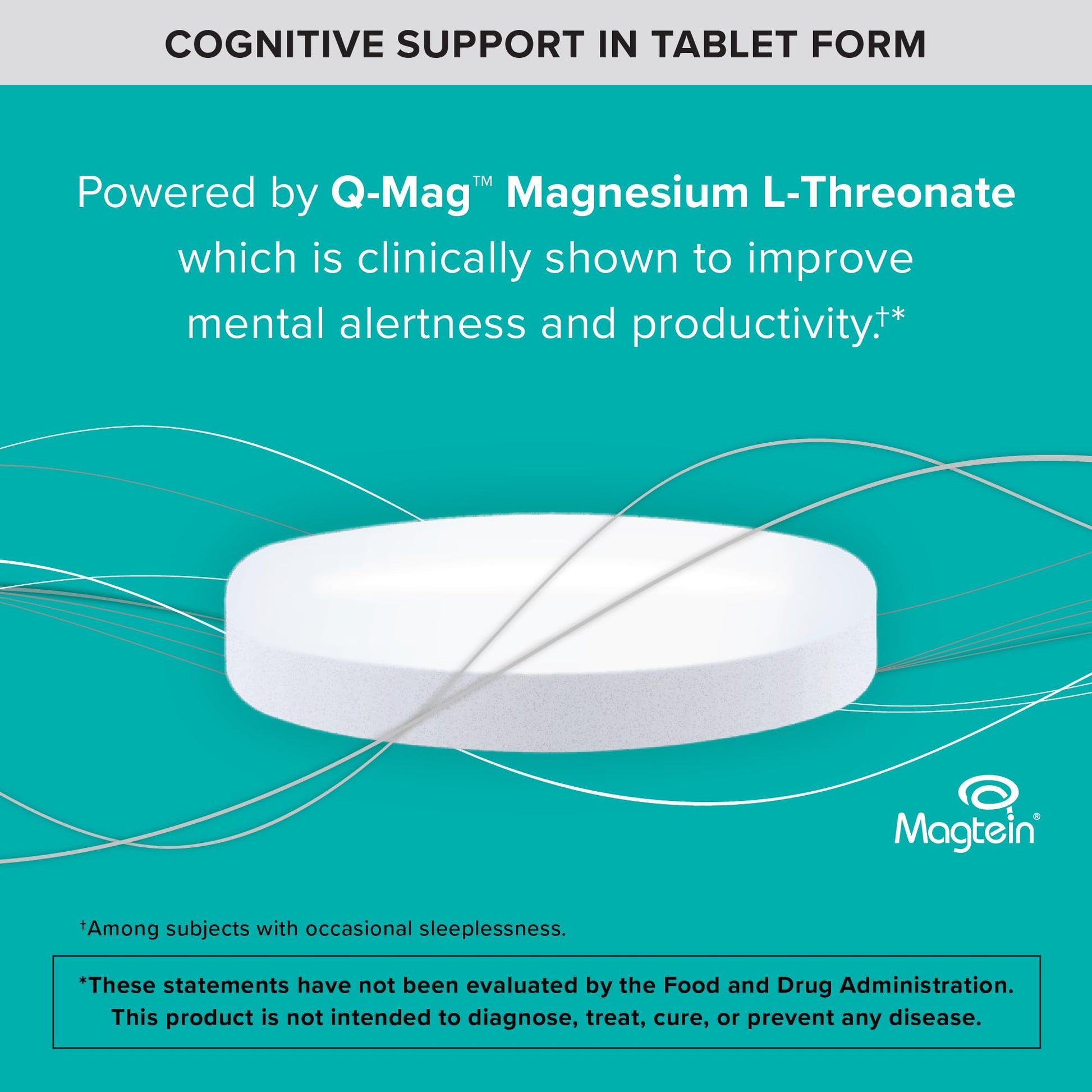 Qunol Q-Mag Magnesium L-Threonate Tablets, 2000mg of Magtein to Help Support Cognitive Performance, Improve Mental Alertness & Productivity, Supports Restful Sleep, High Absorption, 60 Count Qunol buy supplements canada