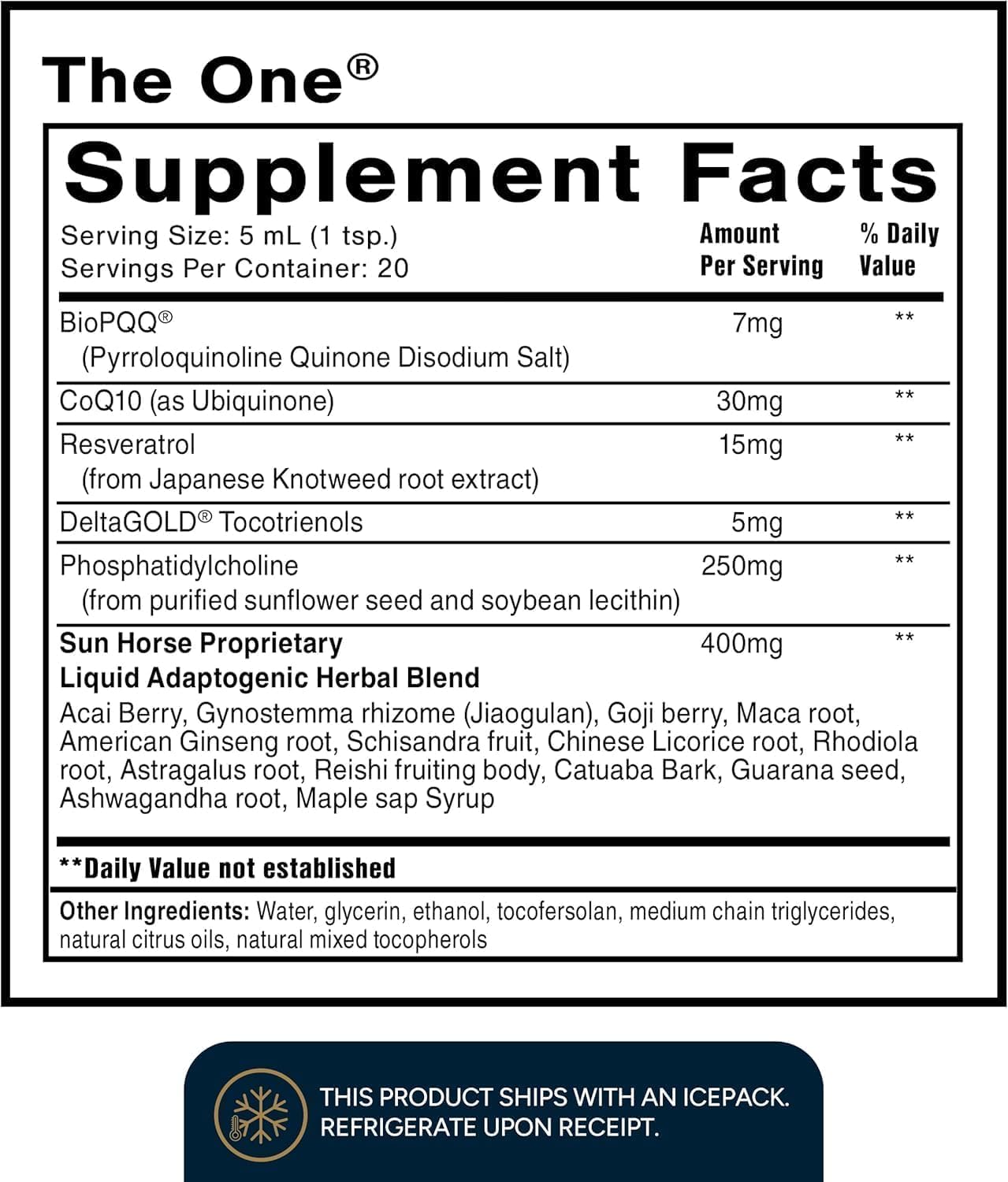 Quicksilver Scientific The ONE Mitochondrial Elixir - Mitochondria Supplement to Support Cellular Health with Phosphatidylcholine, Resveratrol, Reishi Mushroom & CoQ10 Liquid (3.38 Fl oz / 100ml) Quicksilver Scientific buy supplements canada