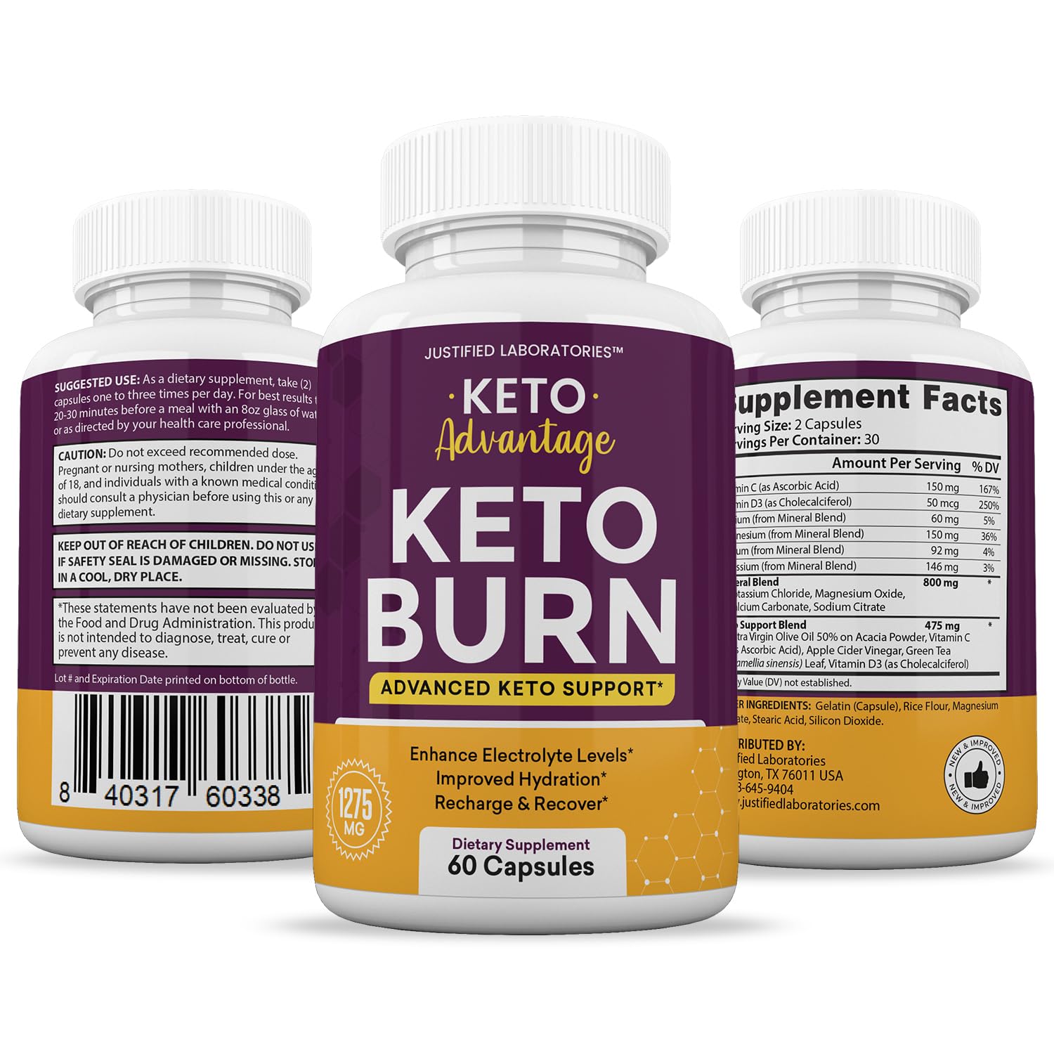 (2 Pack) Keto Advantage Keto Burn Pills 1275MG New & Improved Formula Contains Apple Justified Laboratories buy supplements canada