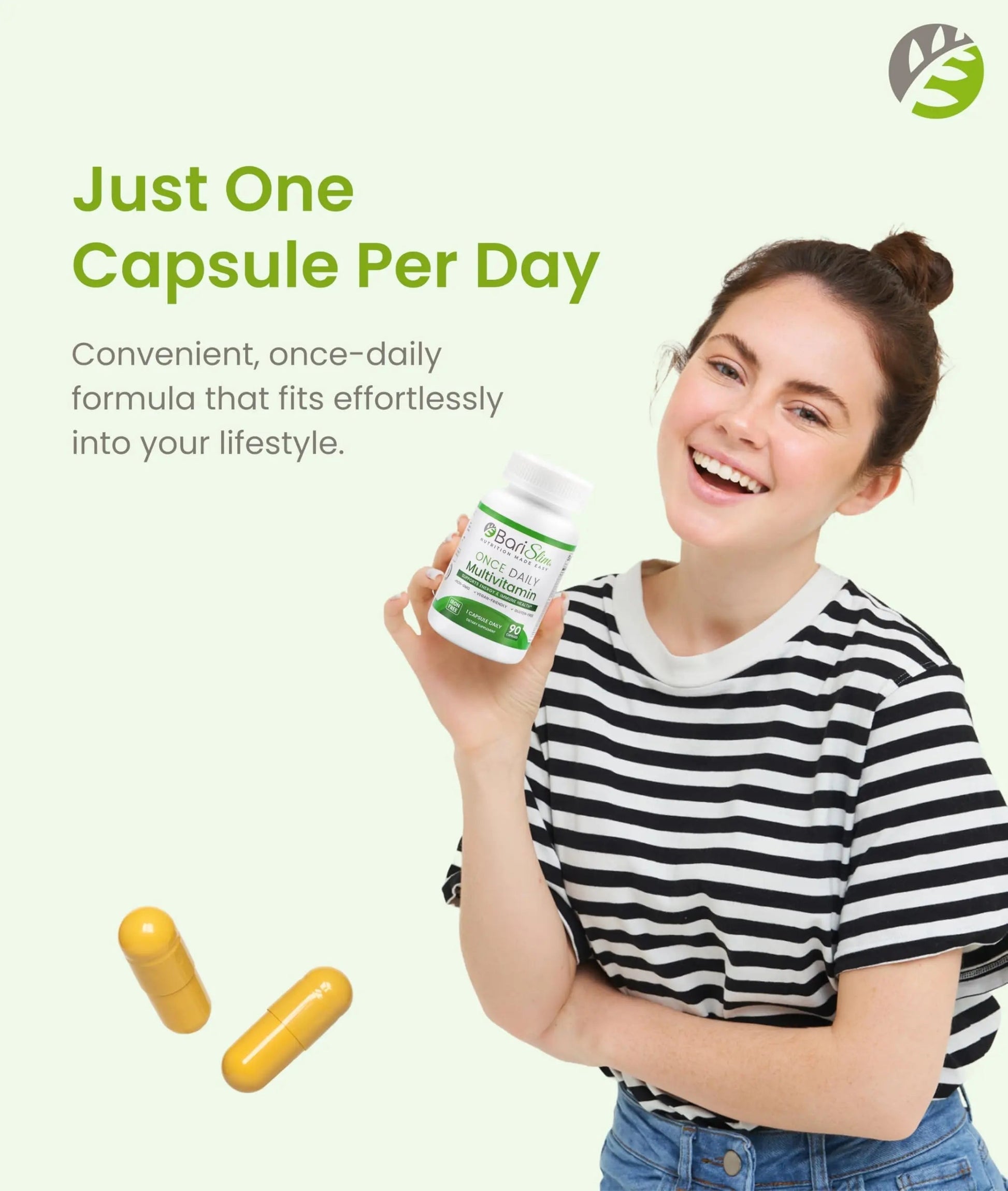 BariSlim Once Daily Bariatric Multivitamin Capsule - Iron-Free Formula - Bariatric Vitamin and Supplement for Post Surgery BariSlim buy supplements canada