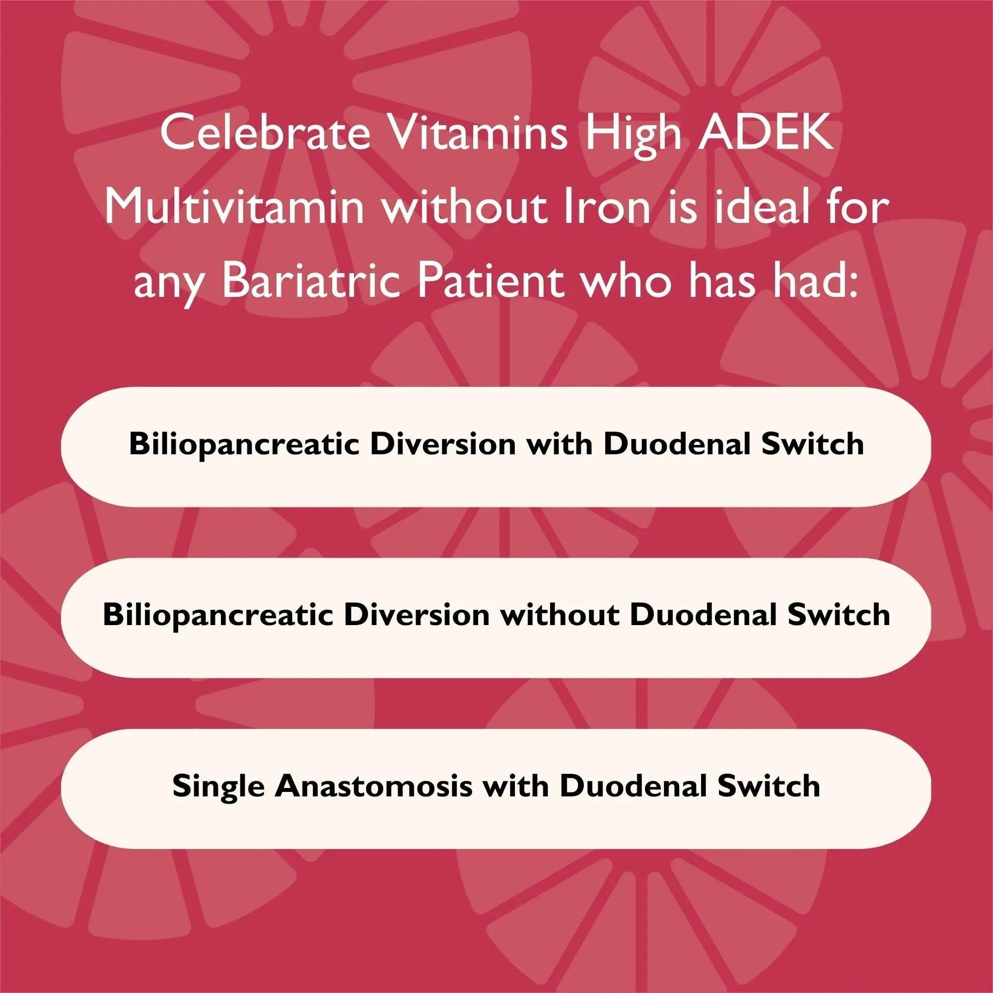 Celebrate Vitamins Multi ADEK Chewables, Iron Free - Daily Bariatric Multivitamin, High Level of Vitamins A, D, E, K & B12 Celebrate Bariatric Supplements buy supplements canada