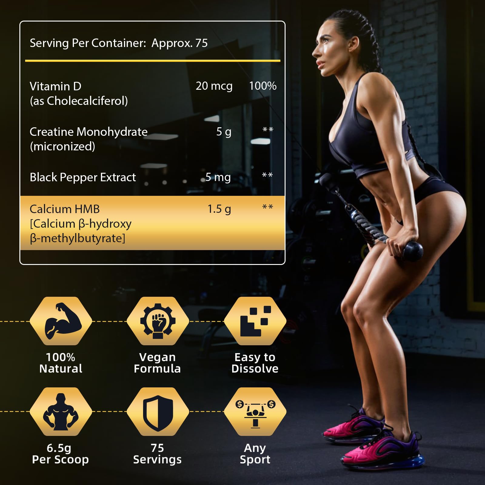 Micronized Creatine Monohydrate for Women and Men, Creatine Powder for Men-Women for Improve Performance and Strength, Support Muscle Growth and Workout Recovery, 6.5g per Servings, 75 Servings NATURE TARGET buy supplements canada