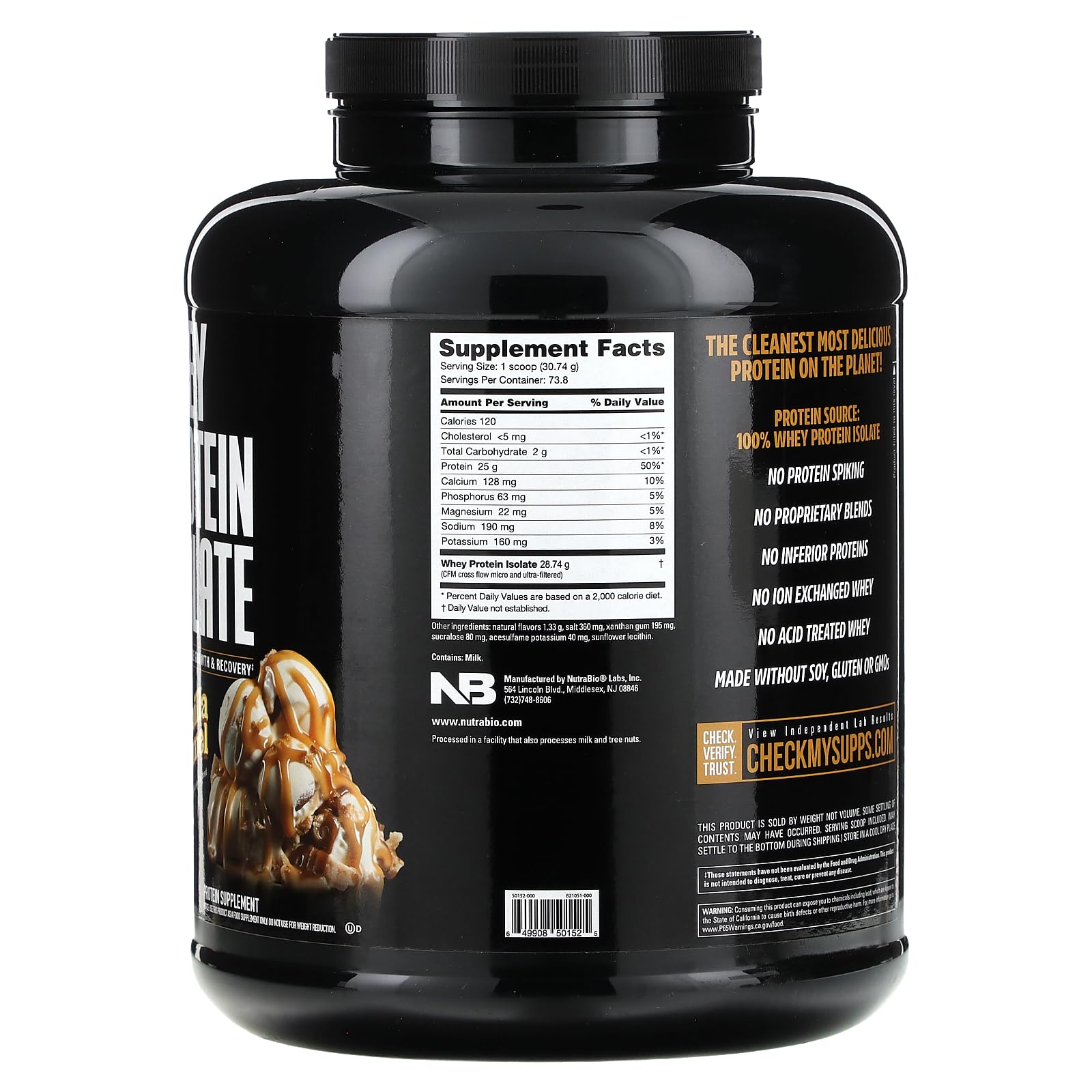 NutraBio Whey Protein Isolate Supplement – 25g of Protein Per Scoop with Complete NutraBio buy supplements canada