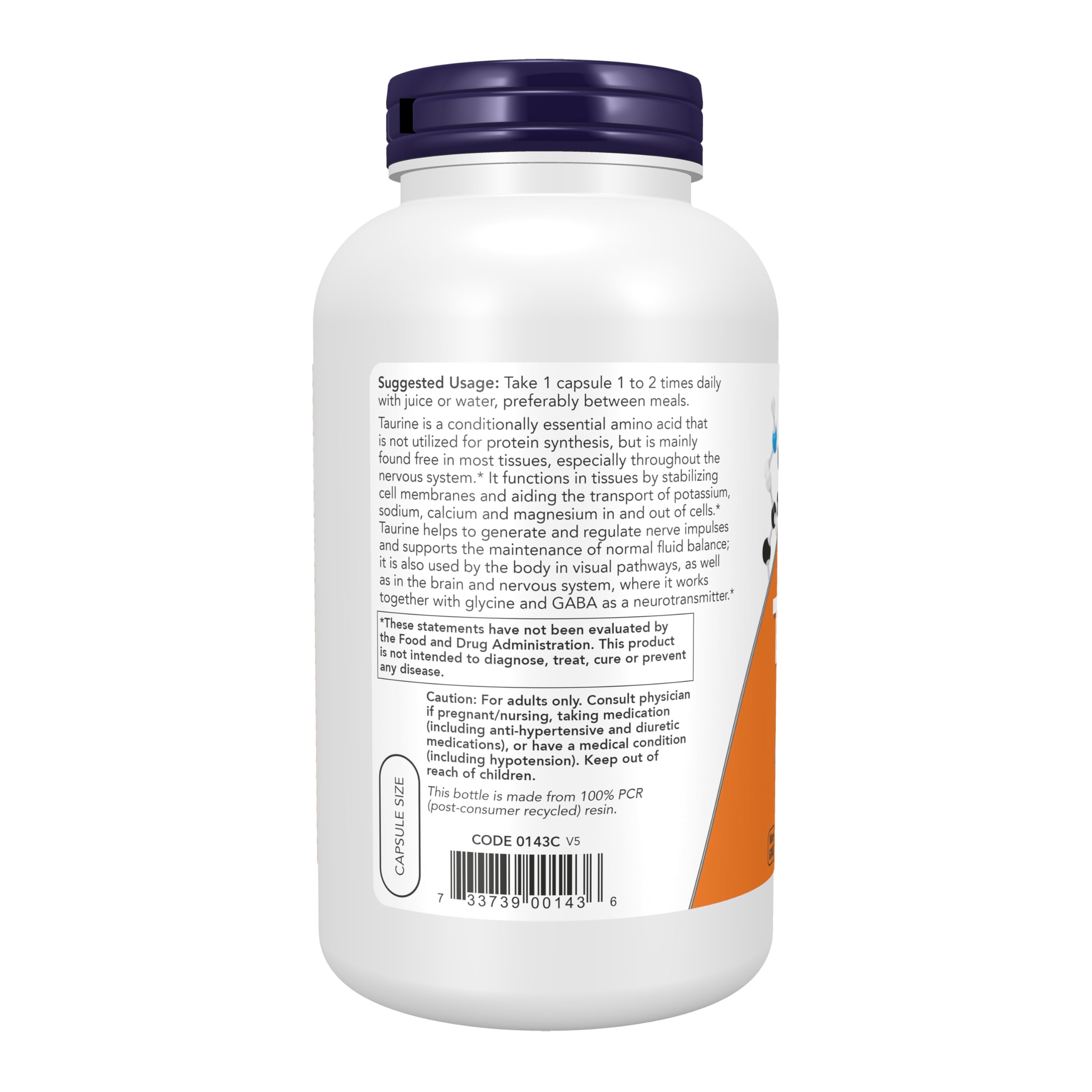 NOW Foods Supplements, Taurine 1,000 mg, Double Strength, Nervous System Health*, 250 Veg Capsules NOW Foods buy supplements canada