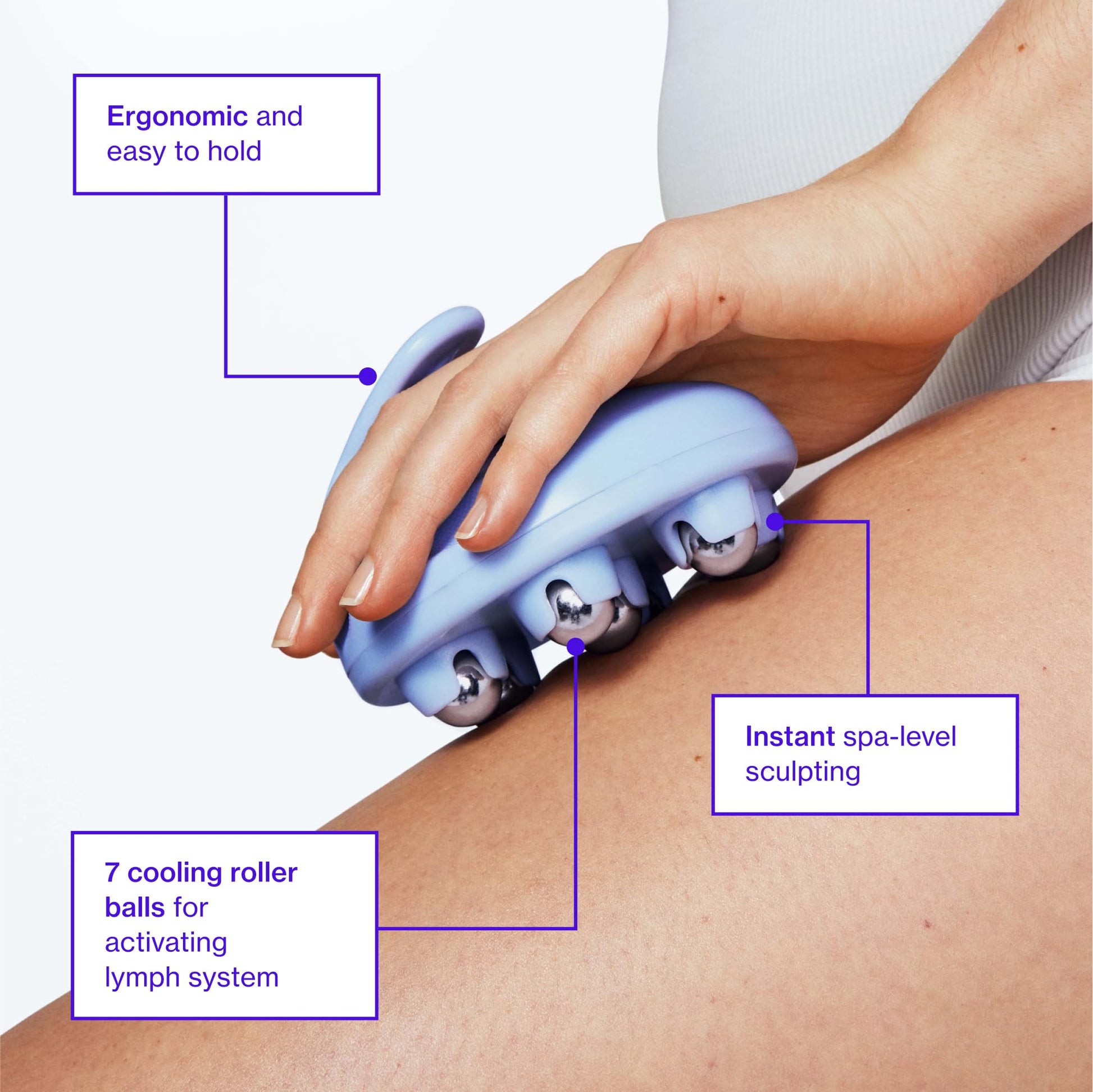 Love Wellness Bye Bye Bloat Lymphatic Massage Roller | Handheld Massager and Body Sculpting Tool | Supports Lymphatic Drainage, Bloating Relief, Skin Hydration & Boost Circulation | 1 Count Love Wellness buy supplements canada
